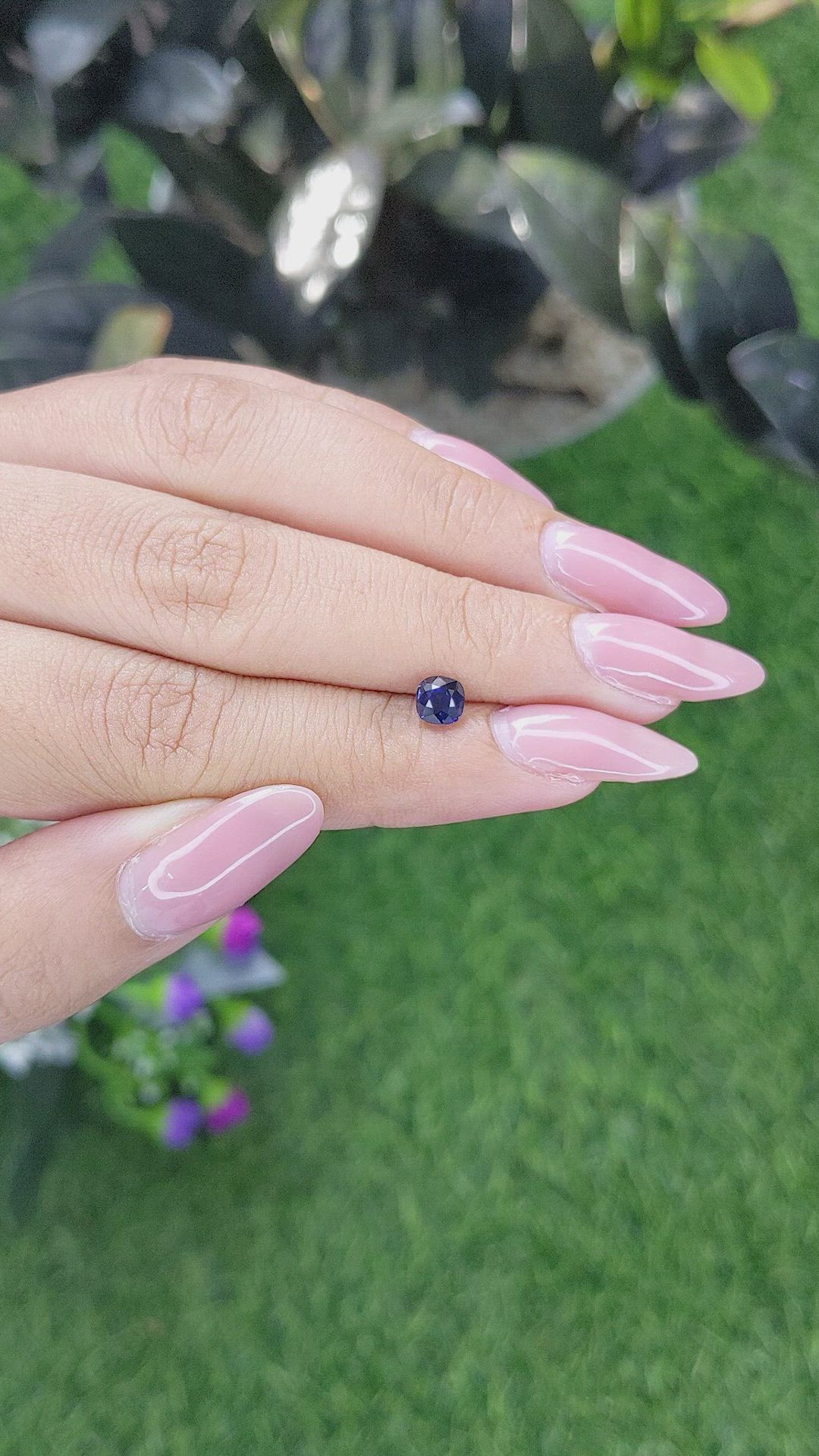 0.73 Ct. Blue Sapphire from Tanzania Size Video