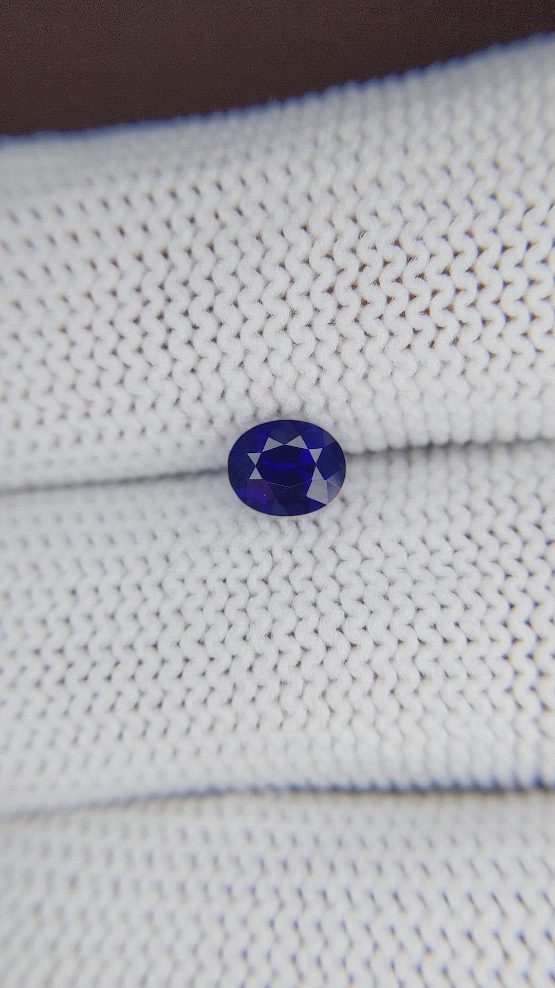 0.75 Ct. Blue Sapphire from Tanzania Size Video