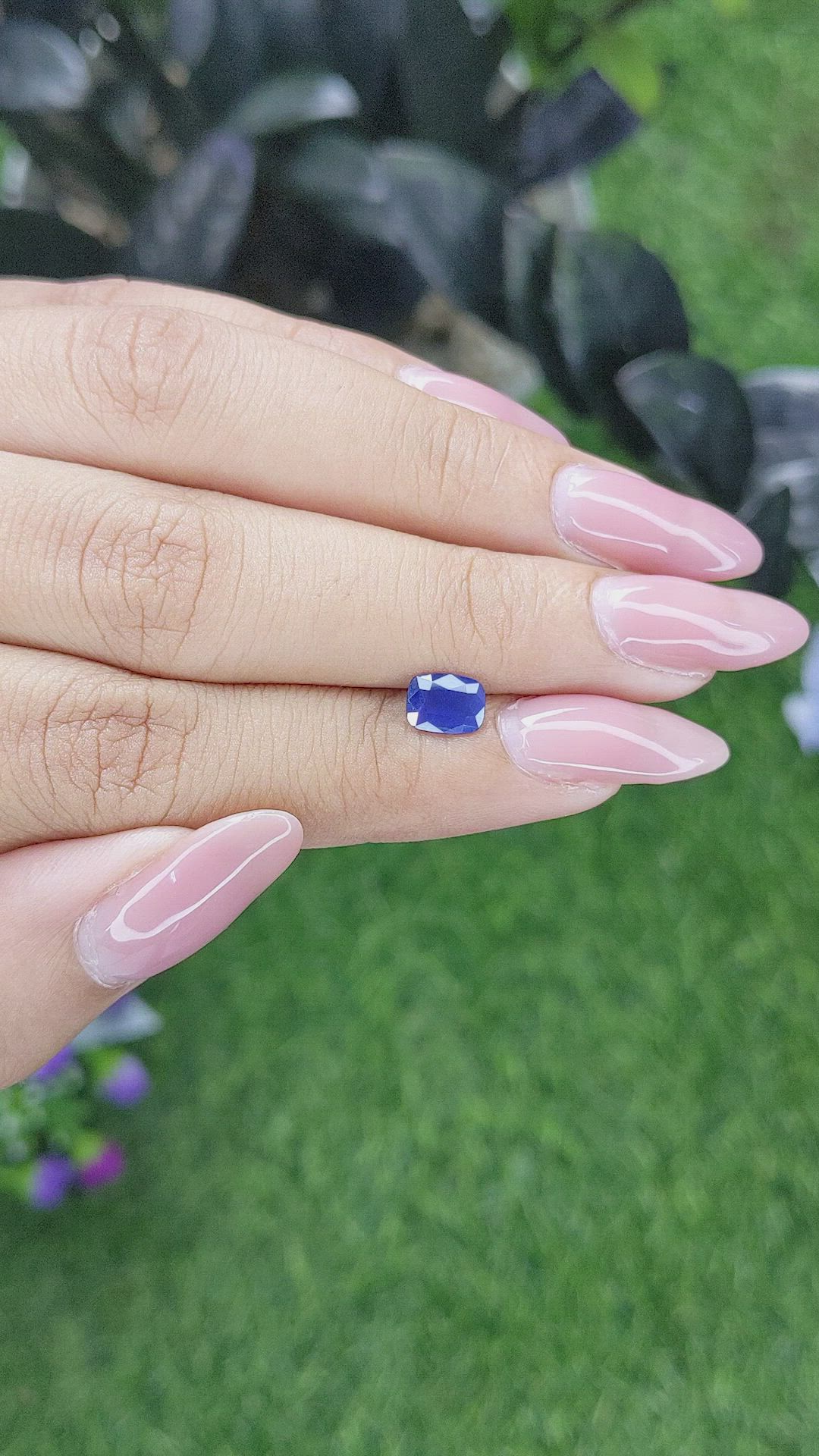 0.78 Ct. Blue Sapphire from Tanzania Size Video