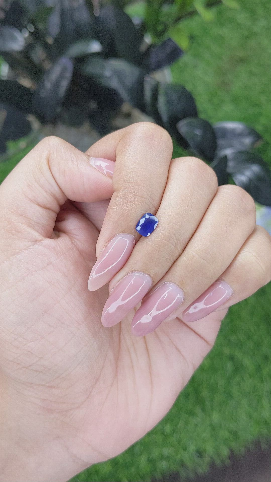 0.78 Ct. Blue Sapphire from Tanzania Size Video