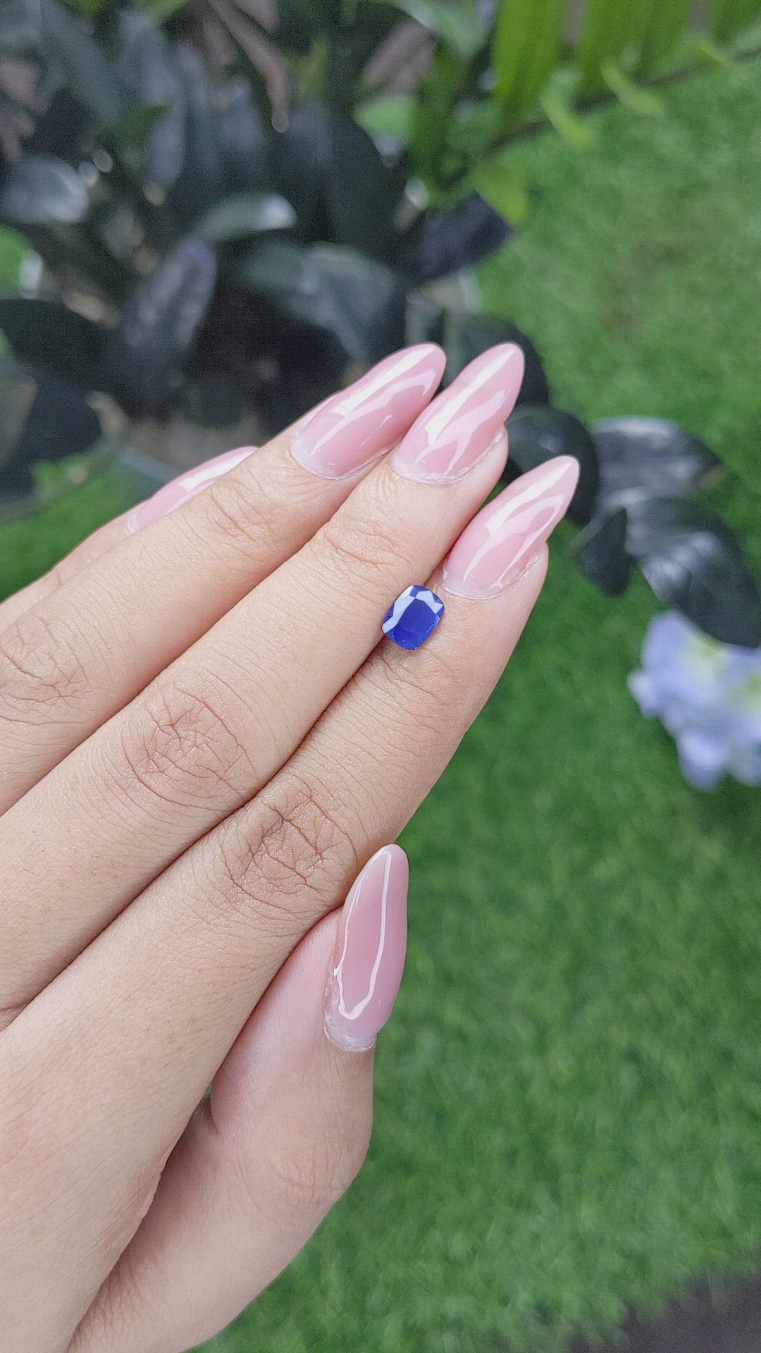 0.78 Ct. Blue Sapphire from Tanzania Size Video