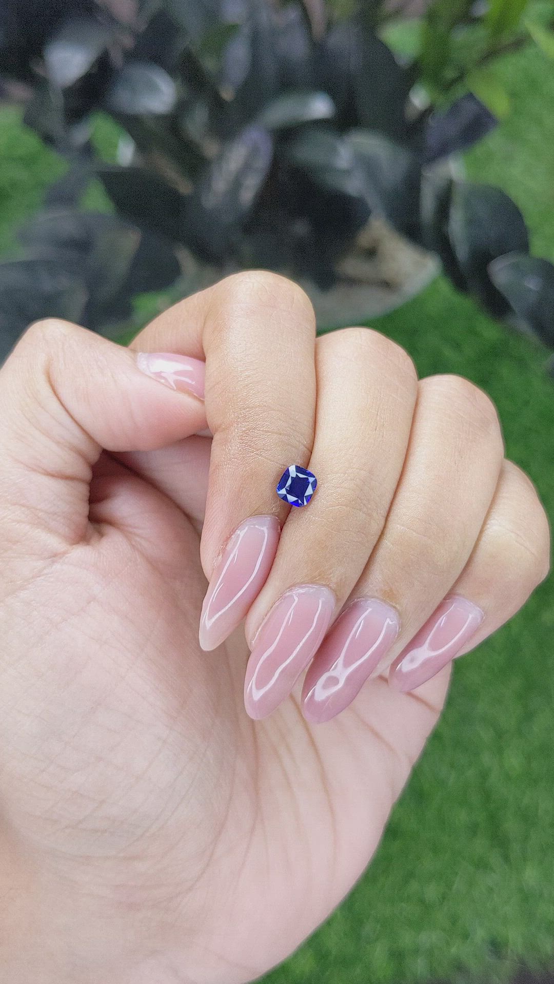 0.80 Ct. Blue Sapphire from Tanzania Size Video