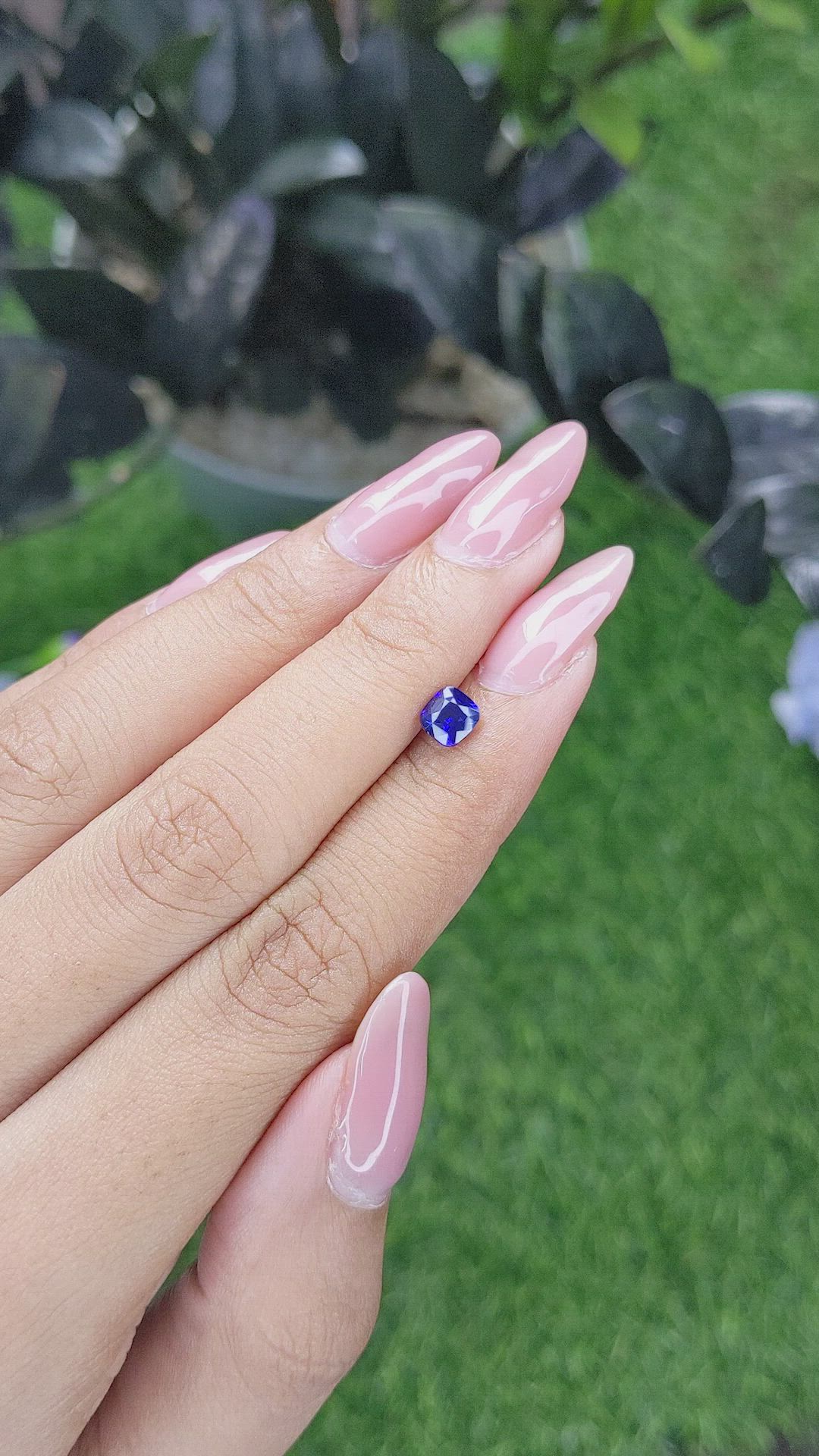 0.80 Ct. Blue Sapphire from Tanzania Size Video