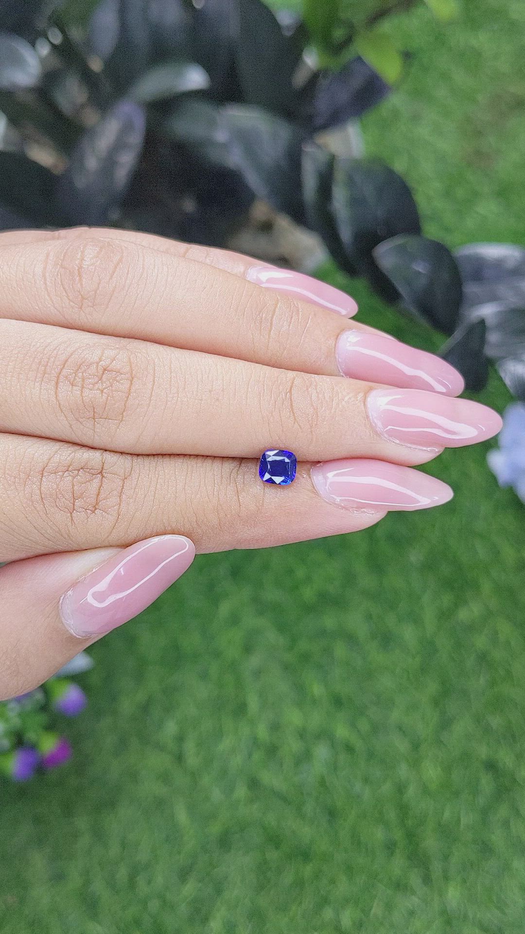 0.80 Ct. Blue Sapphire from Tanzania Size Video