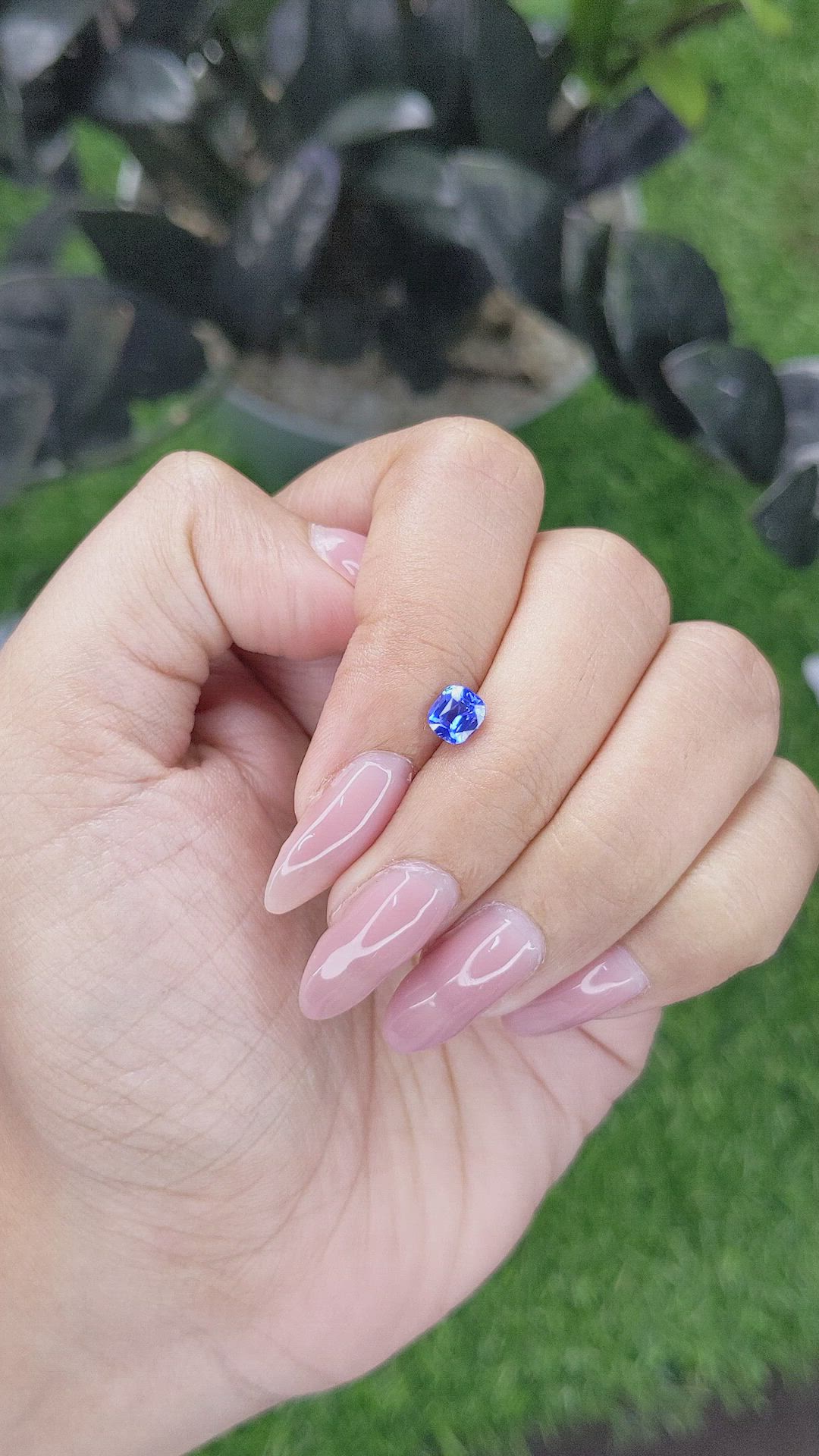 0.85 Ct. Blue Sapphire from Tanzania Size Video