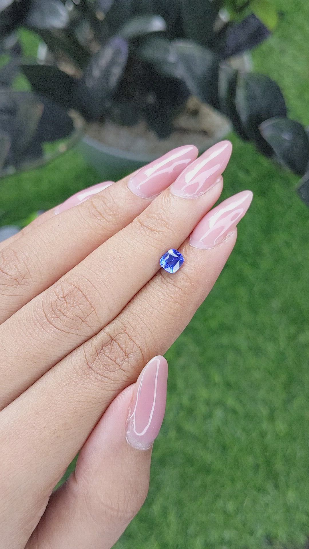 0.85 Ct. Blue Sapphire from Tanzania Size Video