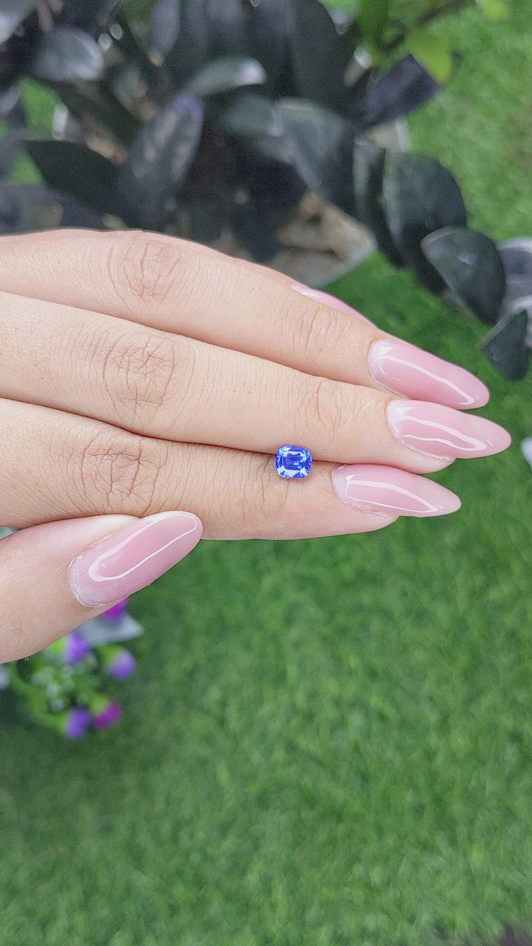 0.85 Ct. Blue Sapphire from Tanzania Size Video