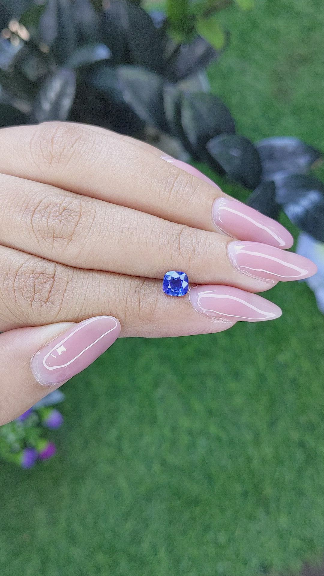 0.87 Ct. Blue Sapphire from Tanzania Size Video