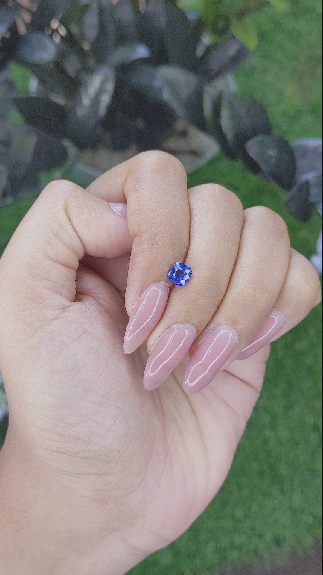 0.87 Ct. Blue Sapphire from Tanzania Size Video