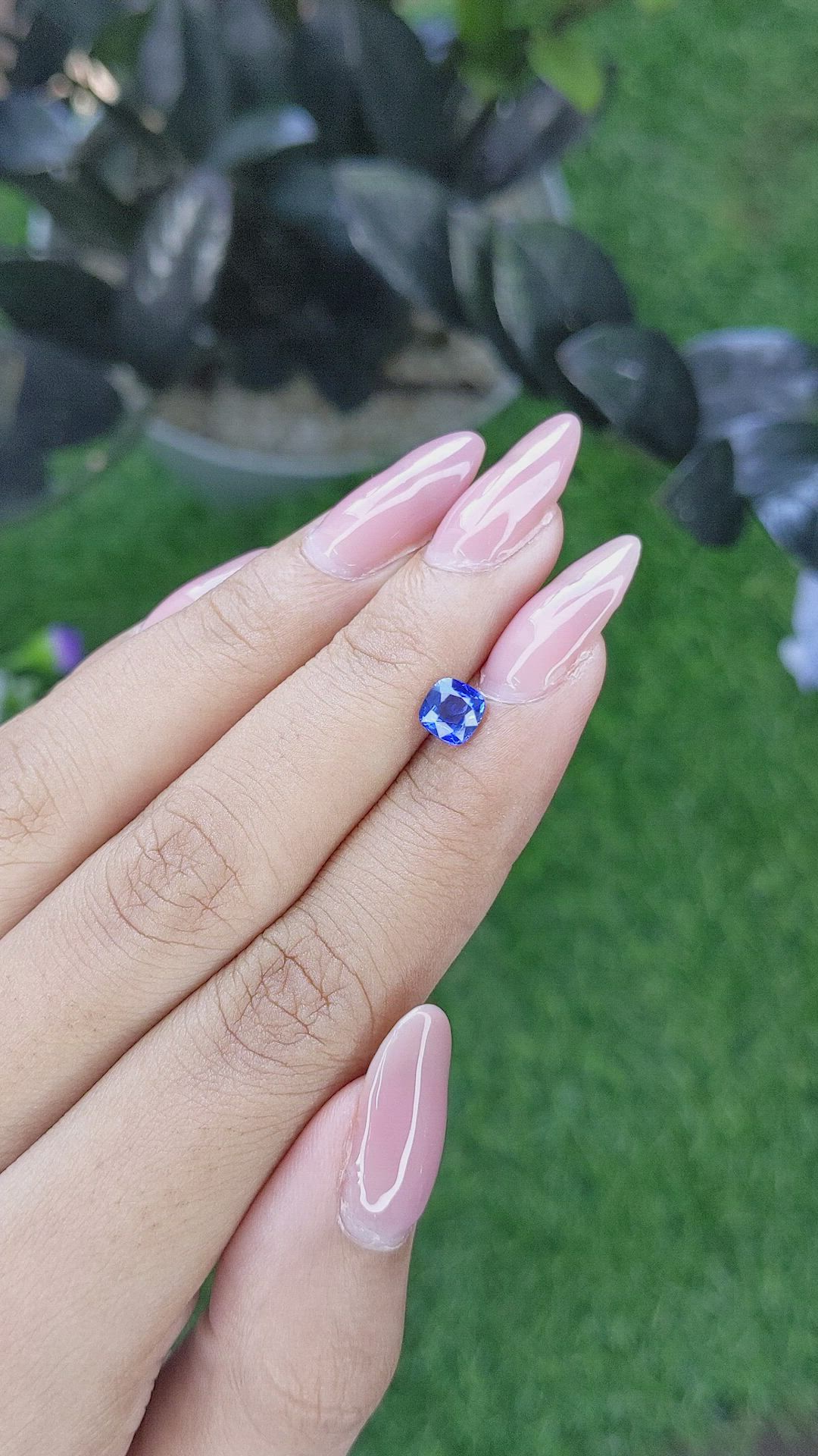 0.87 Ct. Blue Sapphire from Tanzania Size Video