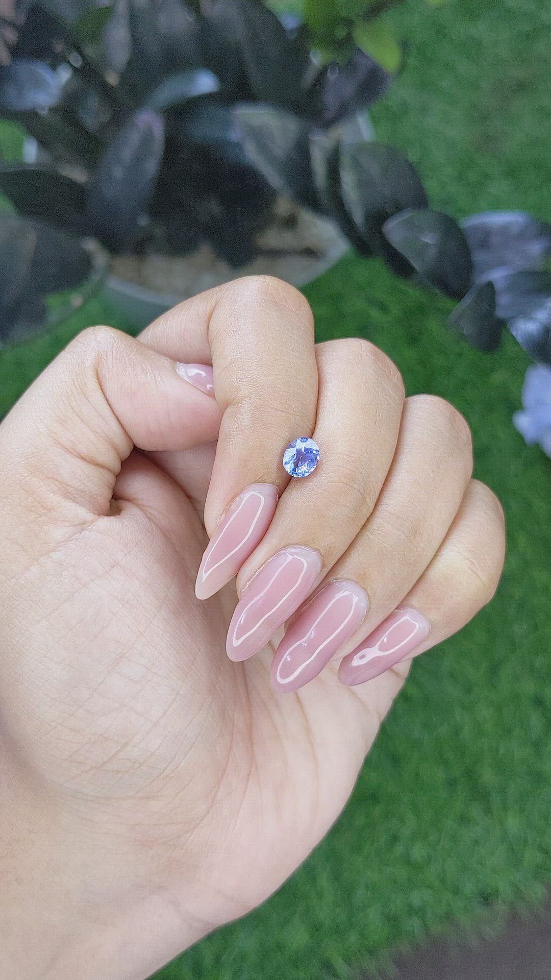 0.91 Ct. Blue Sapphire from Tanzania Size Video