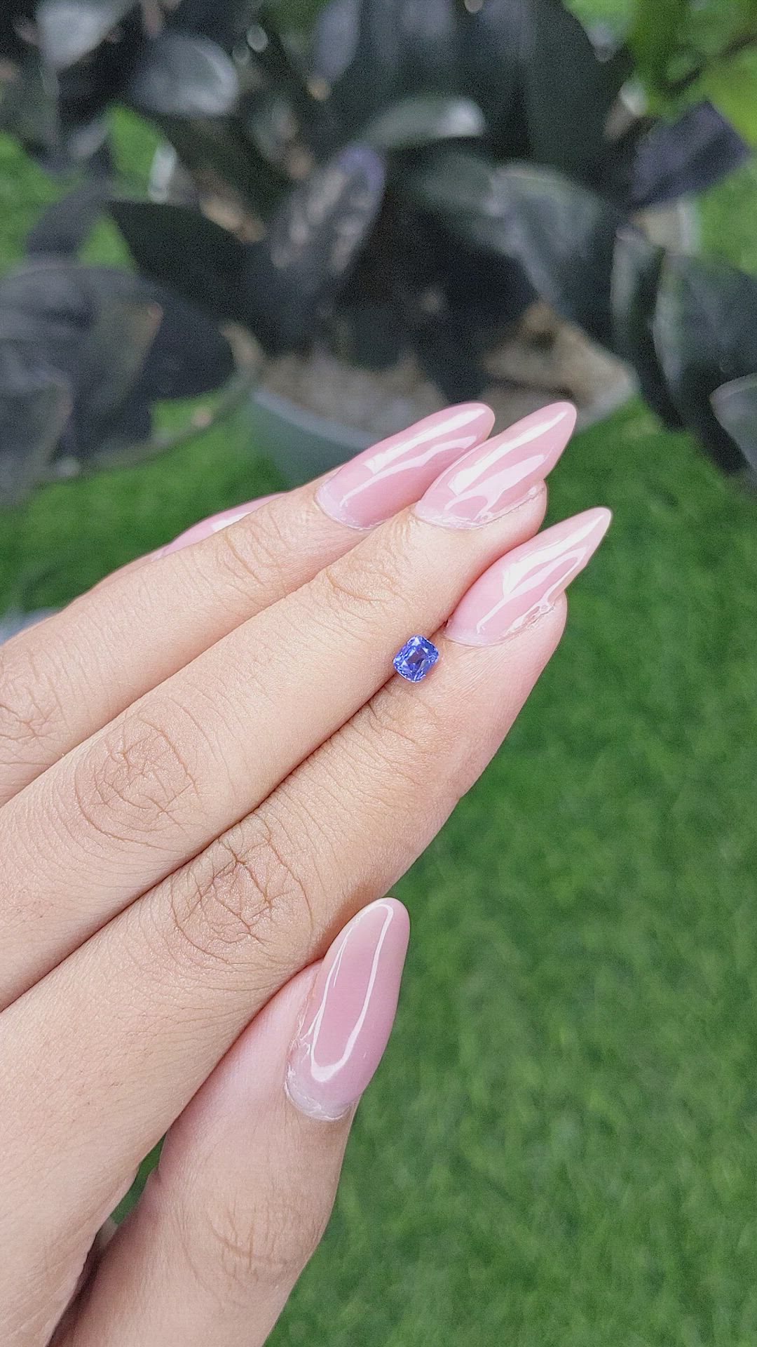 0.43 Ct. Blue Sapphire from Tanzania Size Video