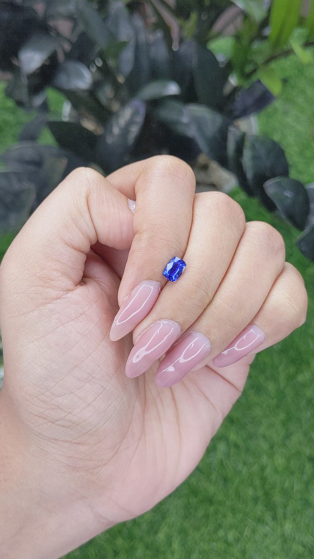 0.76 Ct. Blue Sapphire from Tanzania Size Video