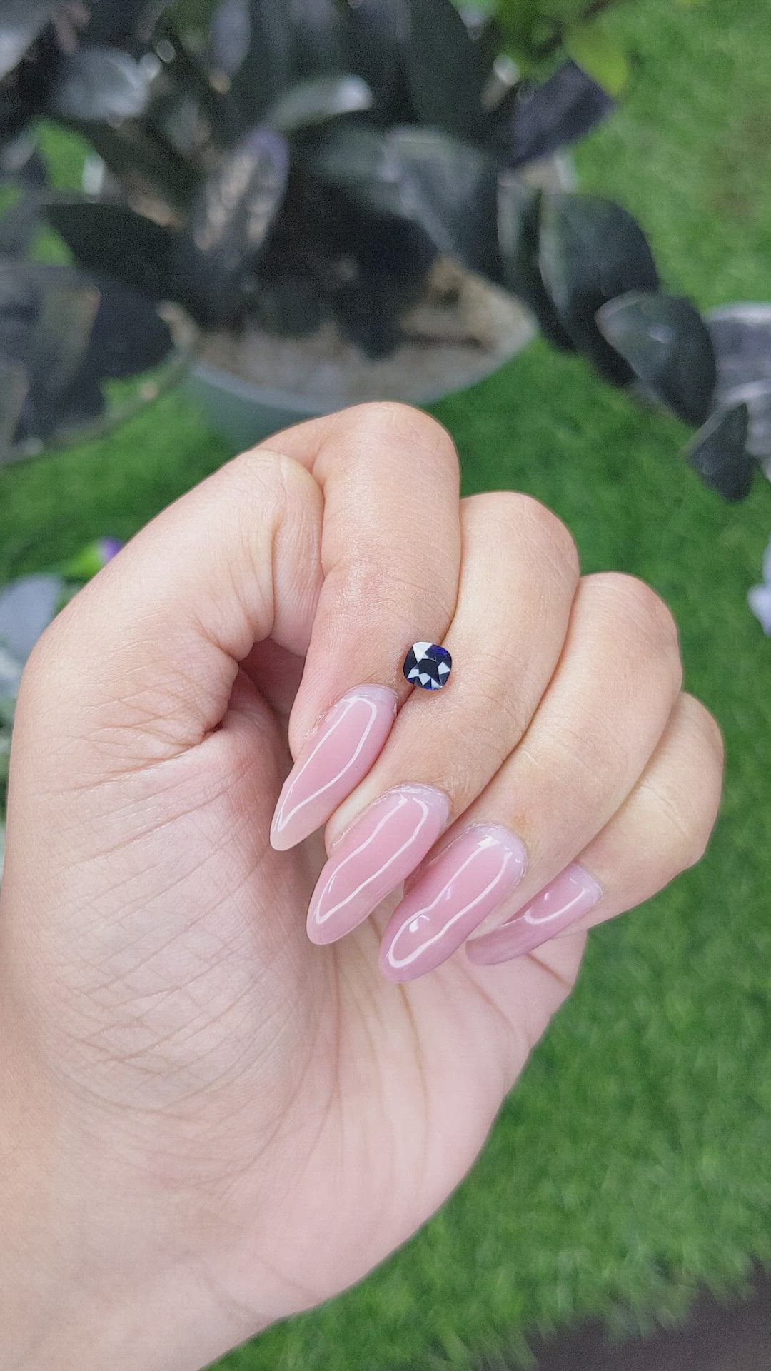 0.70 Ct. Blue Sapphire from Tanzania Size Video