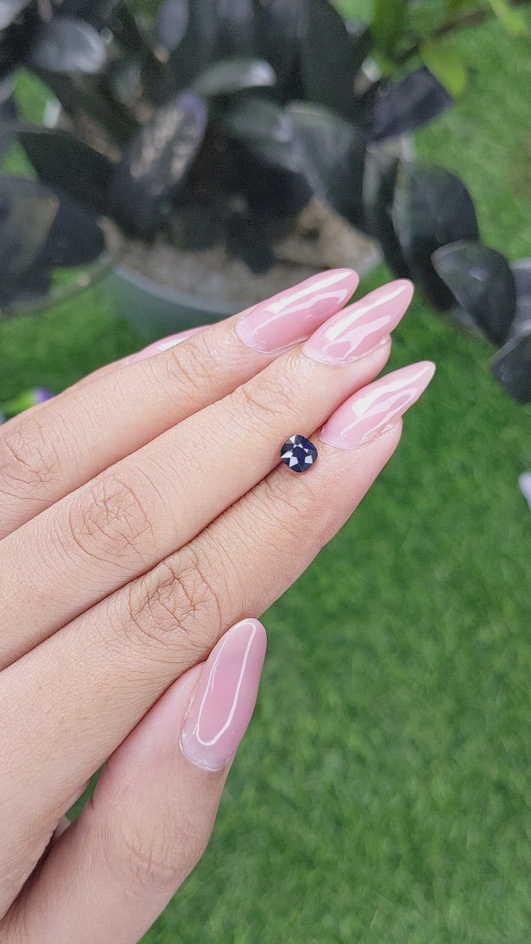 0.70 Ct. Blue Sapphire from Tanzania Size Video