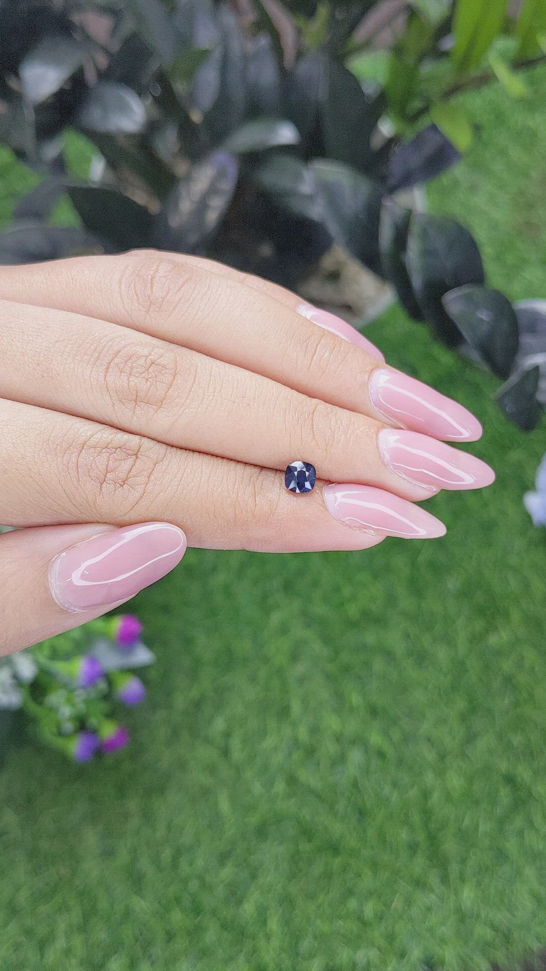 0.70 Ct. Blue Sapphire from Tanzania Size Video
