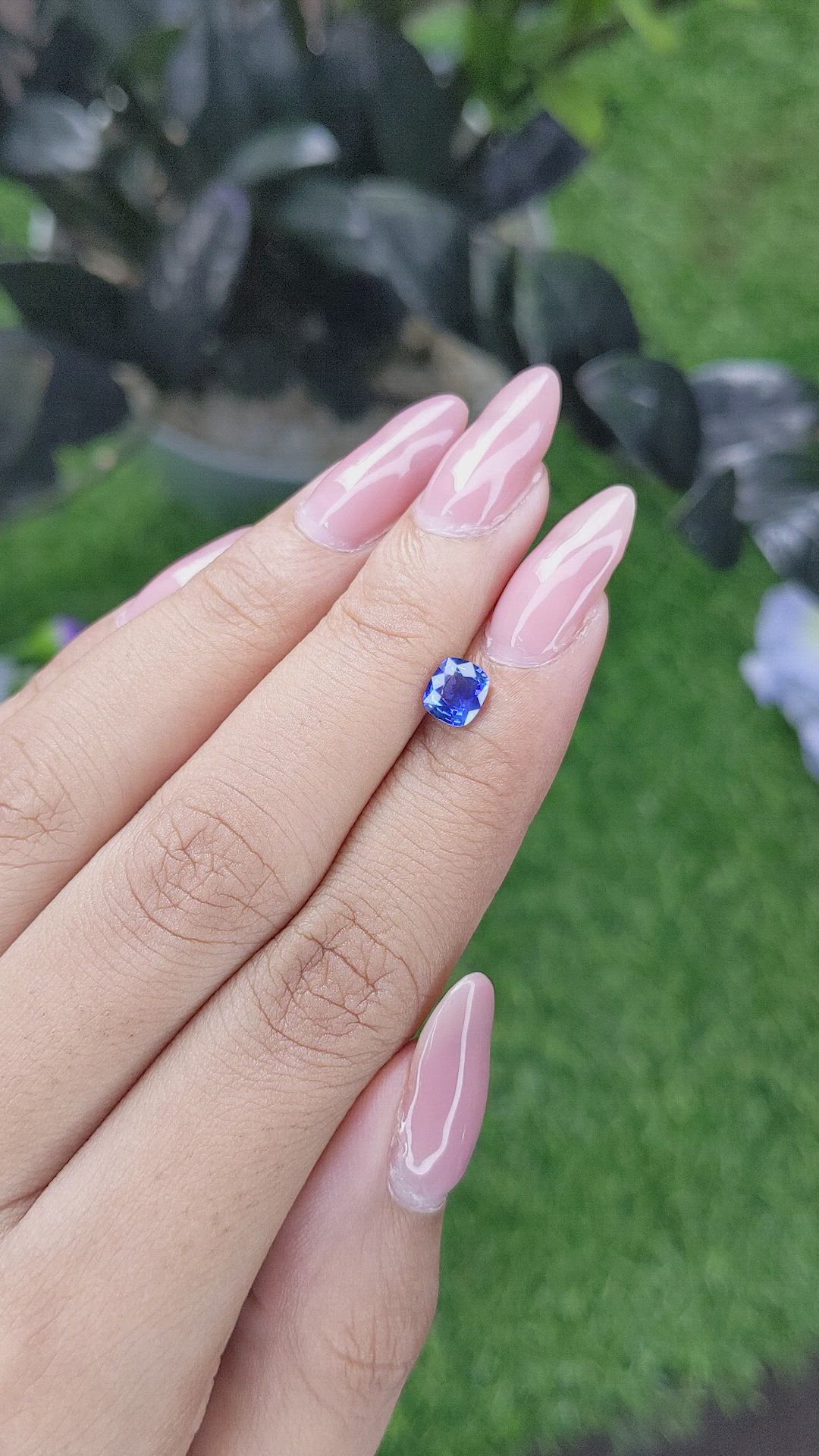 0.83 Ct. Blue Sapphire from Tanzania Size Video