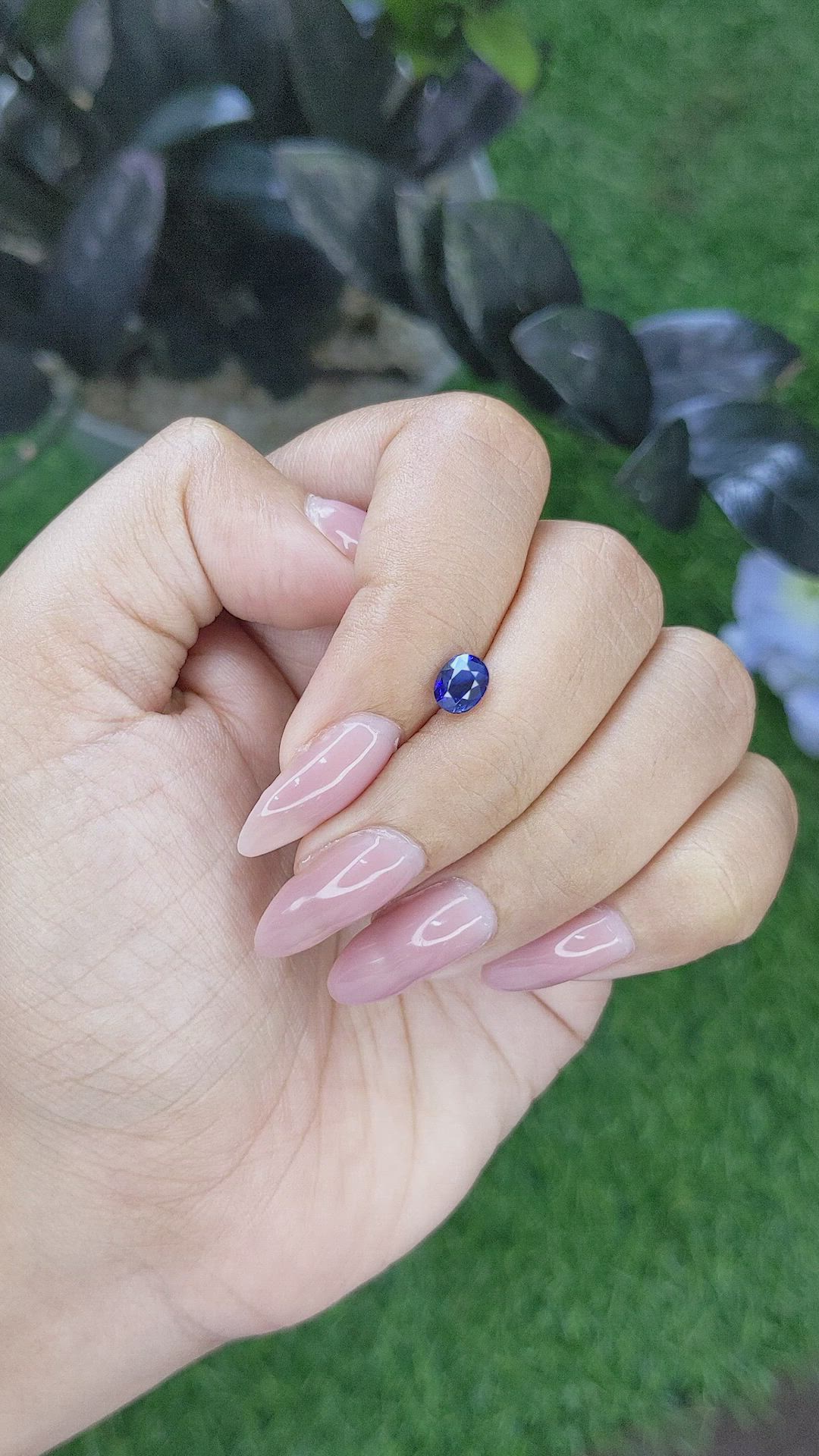 0.95 Ct. Blue Sapphire from Tanzania Size Video