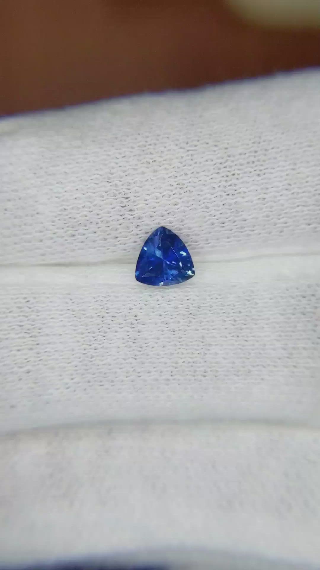 0.62 Ct. Blue Sapphire from Ceylon (Sri Lanka) Size Video