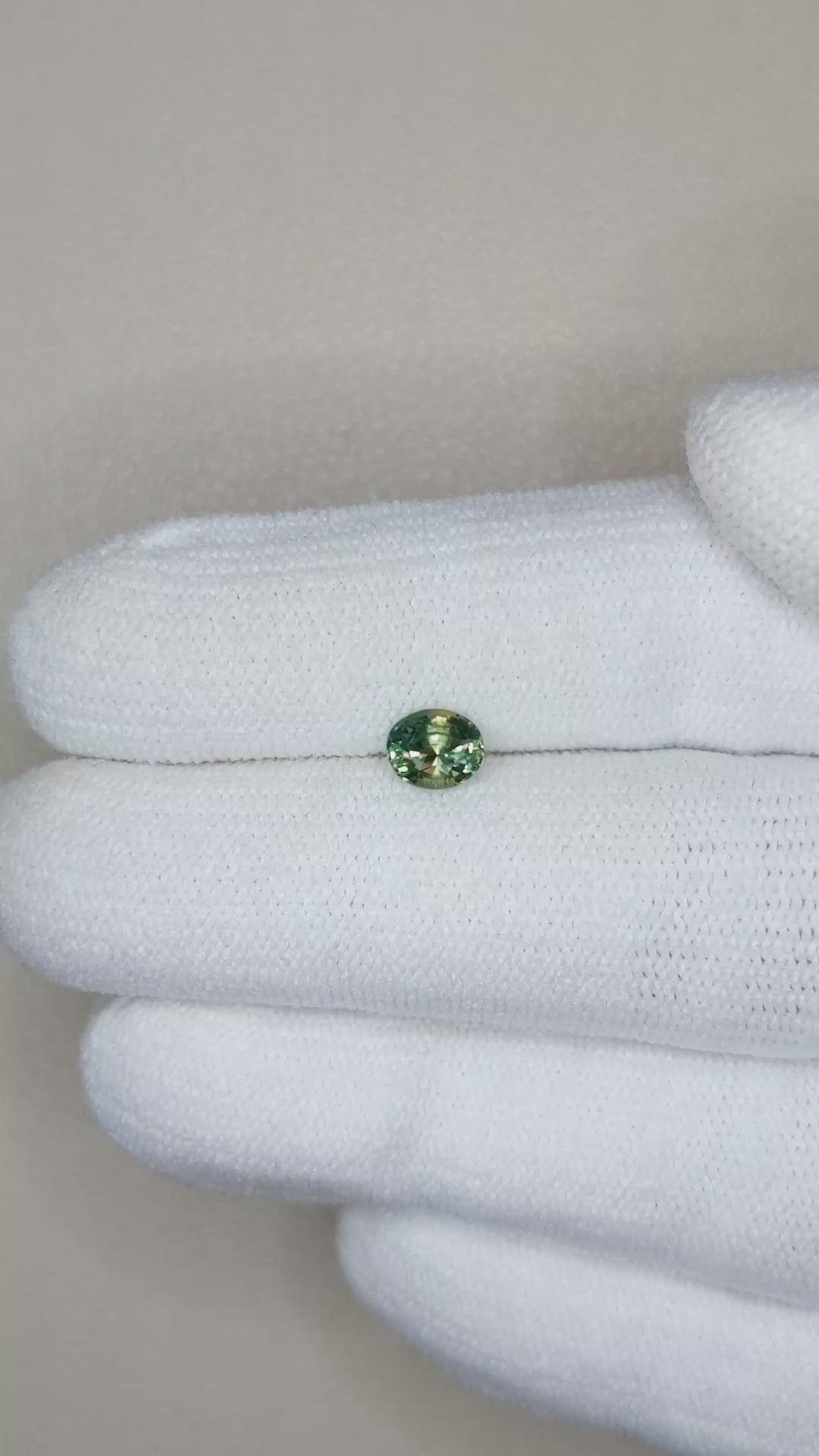 0.64 Ct. Bi Color Sapphire from Madagascar Size Video