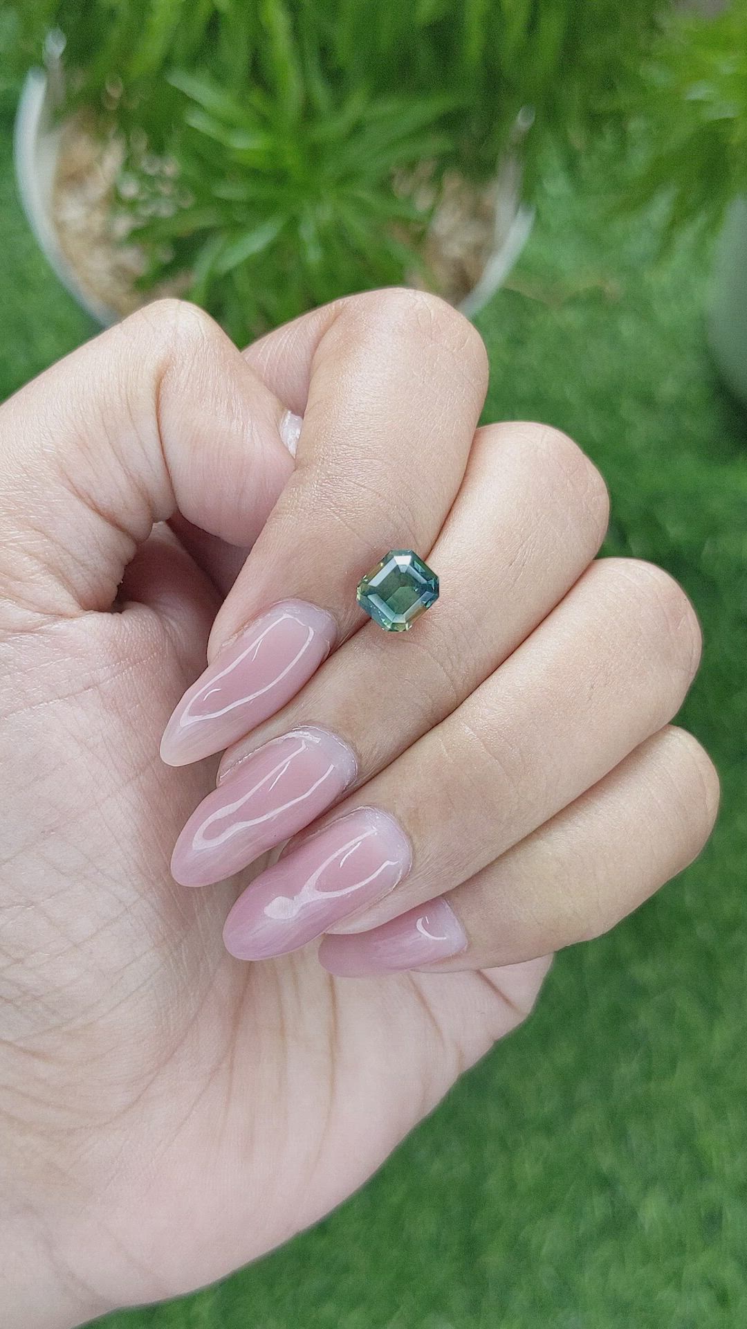 2.06 Ct. Bi Color Sapphire from Madagascar Size Video