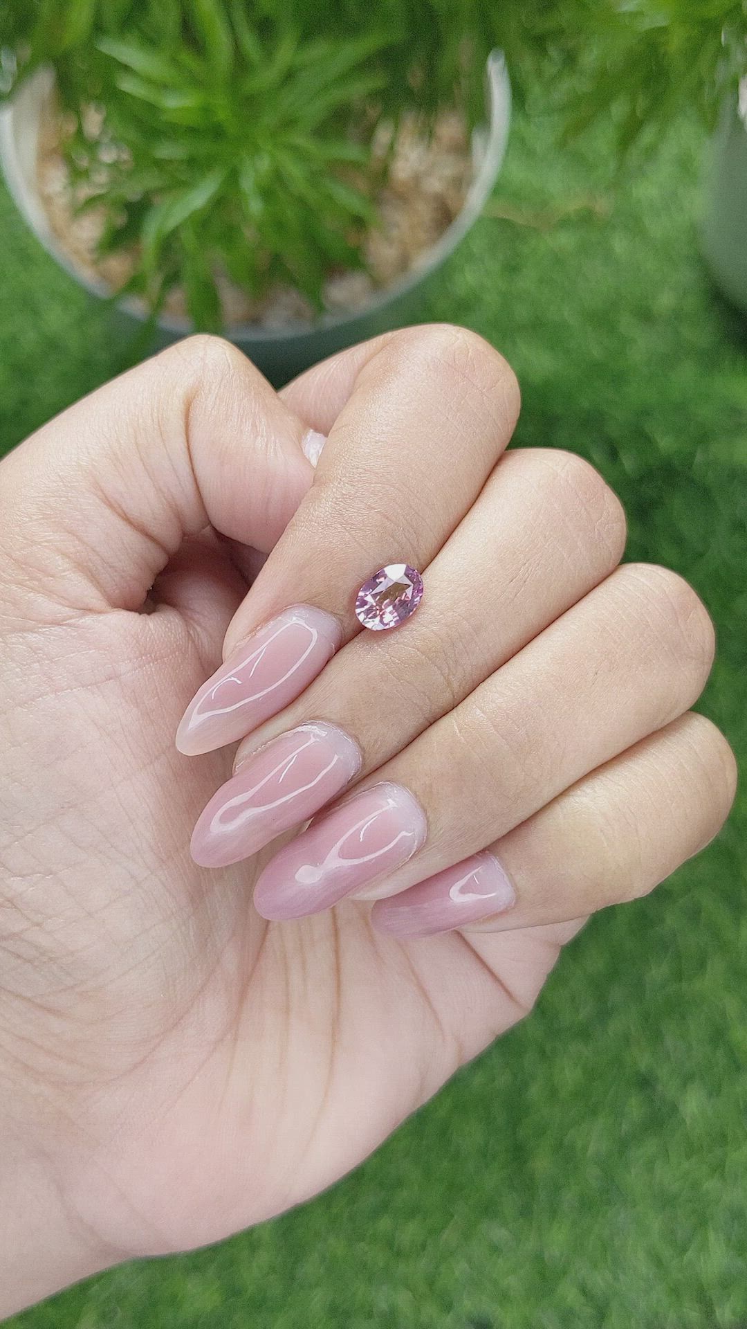 1.18 Ct. Pink Sapphire from Madagascar Size Video