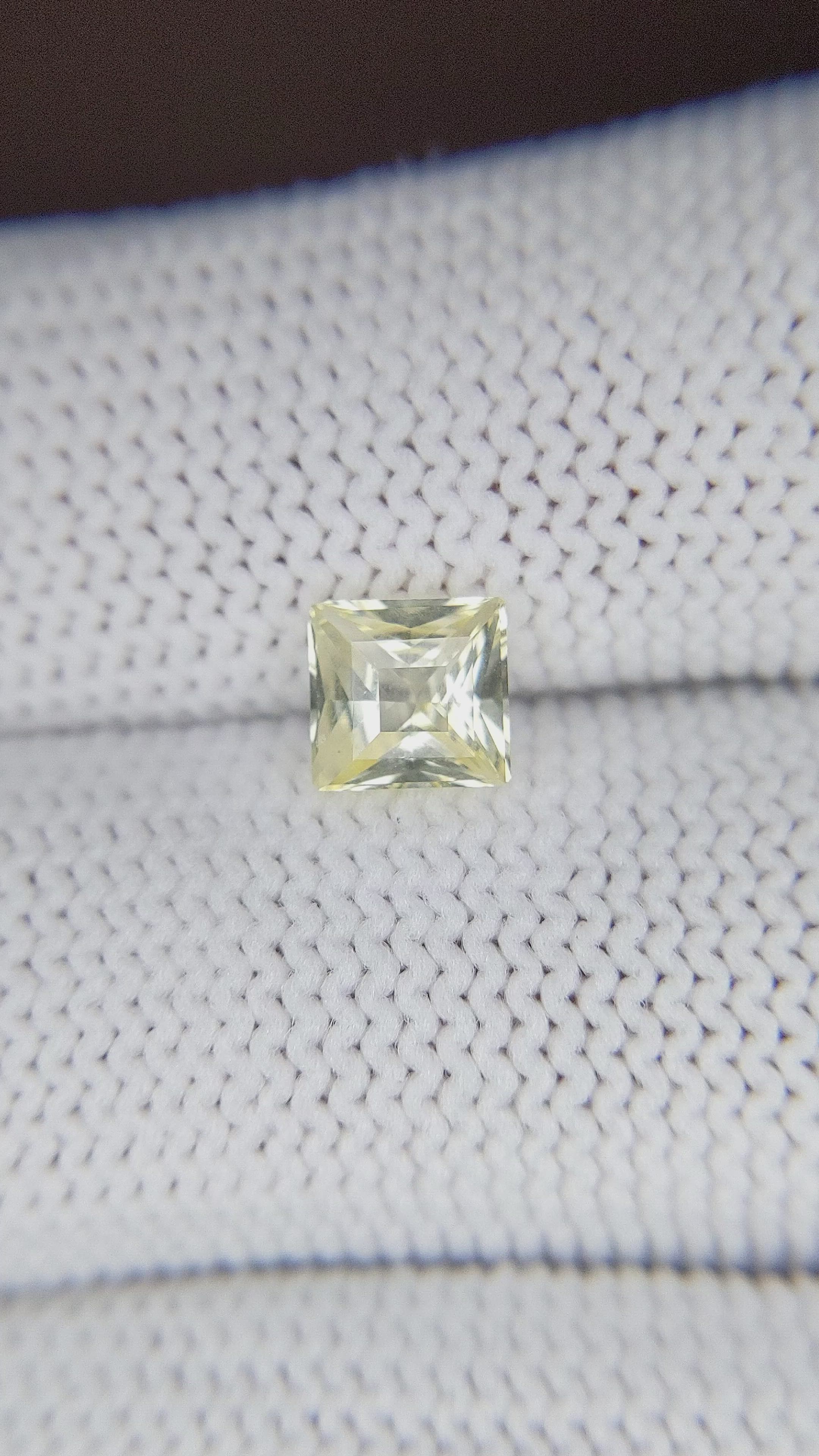 1.08 Ct. Yellow Sapphire from Madagascar Size Video