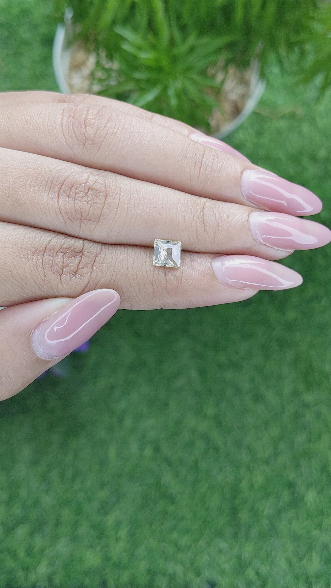 1.08 Ct. Yellow Sapphire from Madagascar Size Video