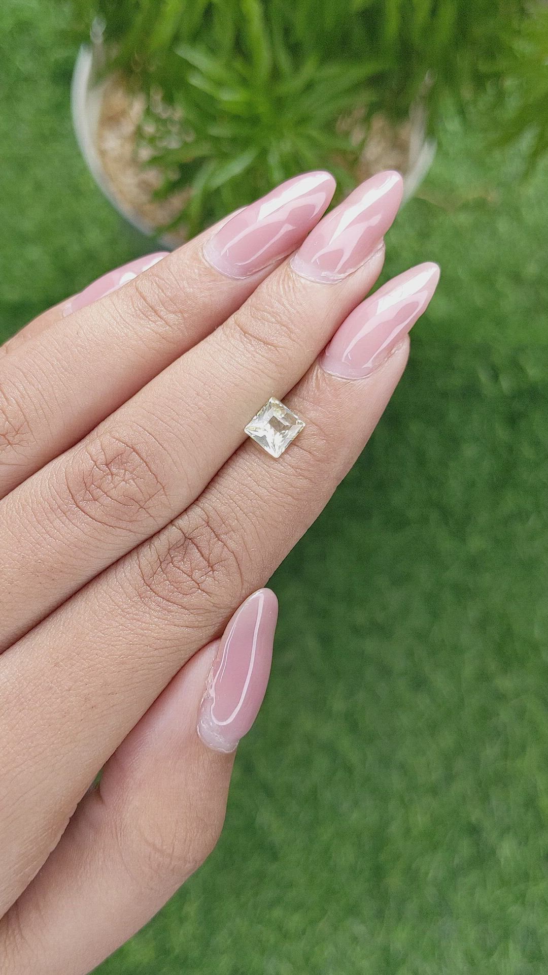 1.08 Ct. Yellow Sapphire from Madagascar Size Video