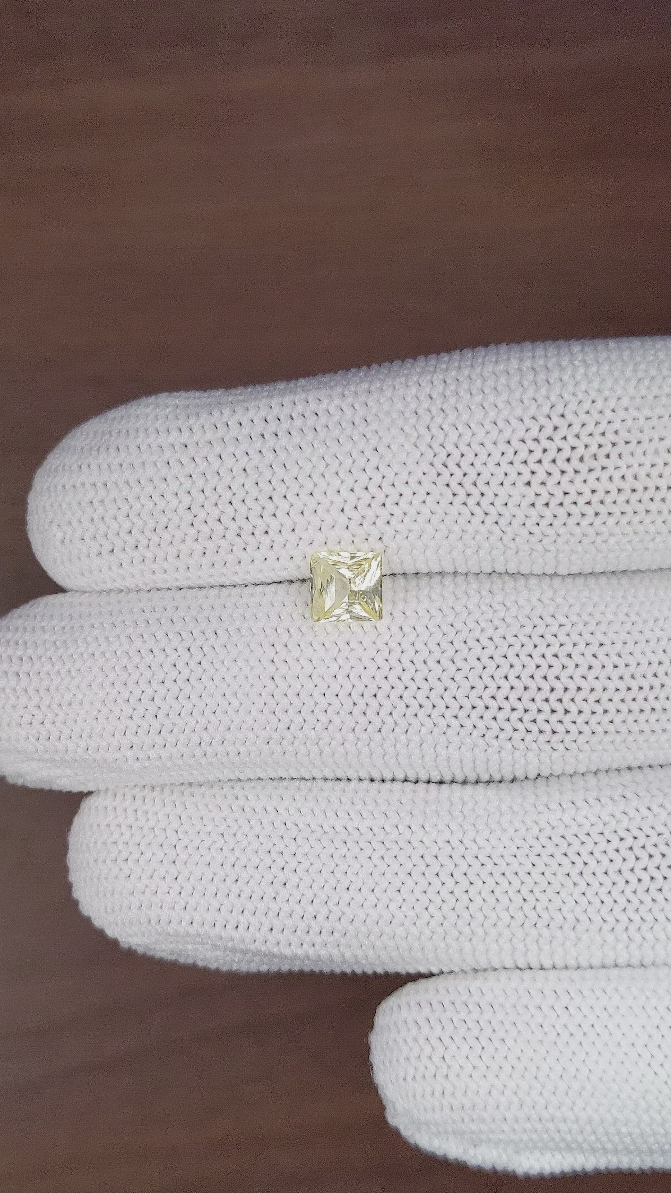 1.08 Ct. Yellow Sapphire from Madagascar Size Video