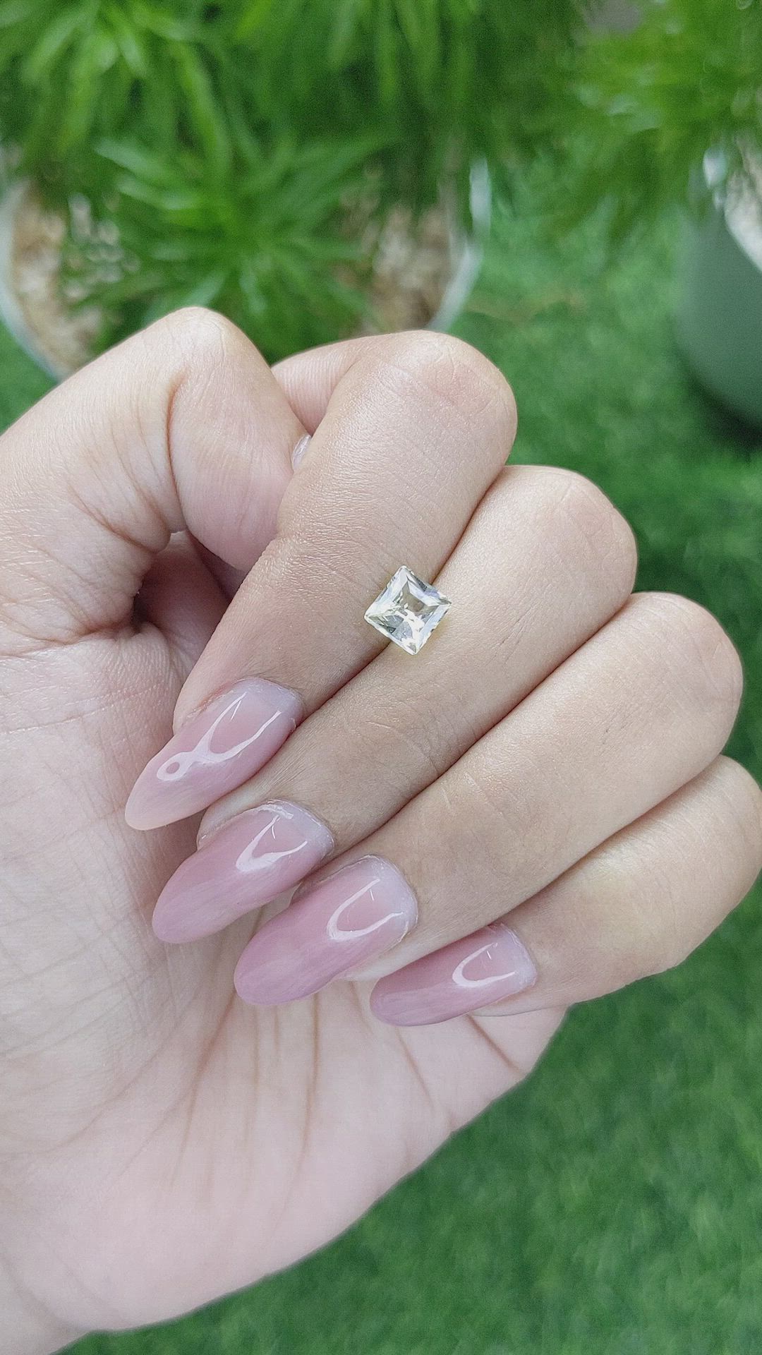 1.08 Ct. Yellow Sapphire from Madagascar Size Video