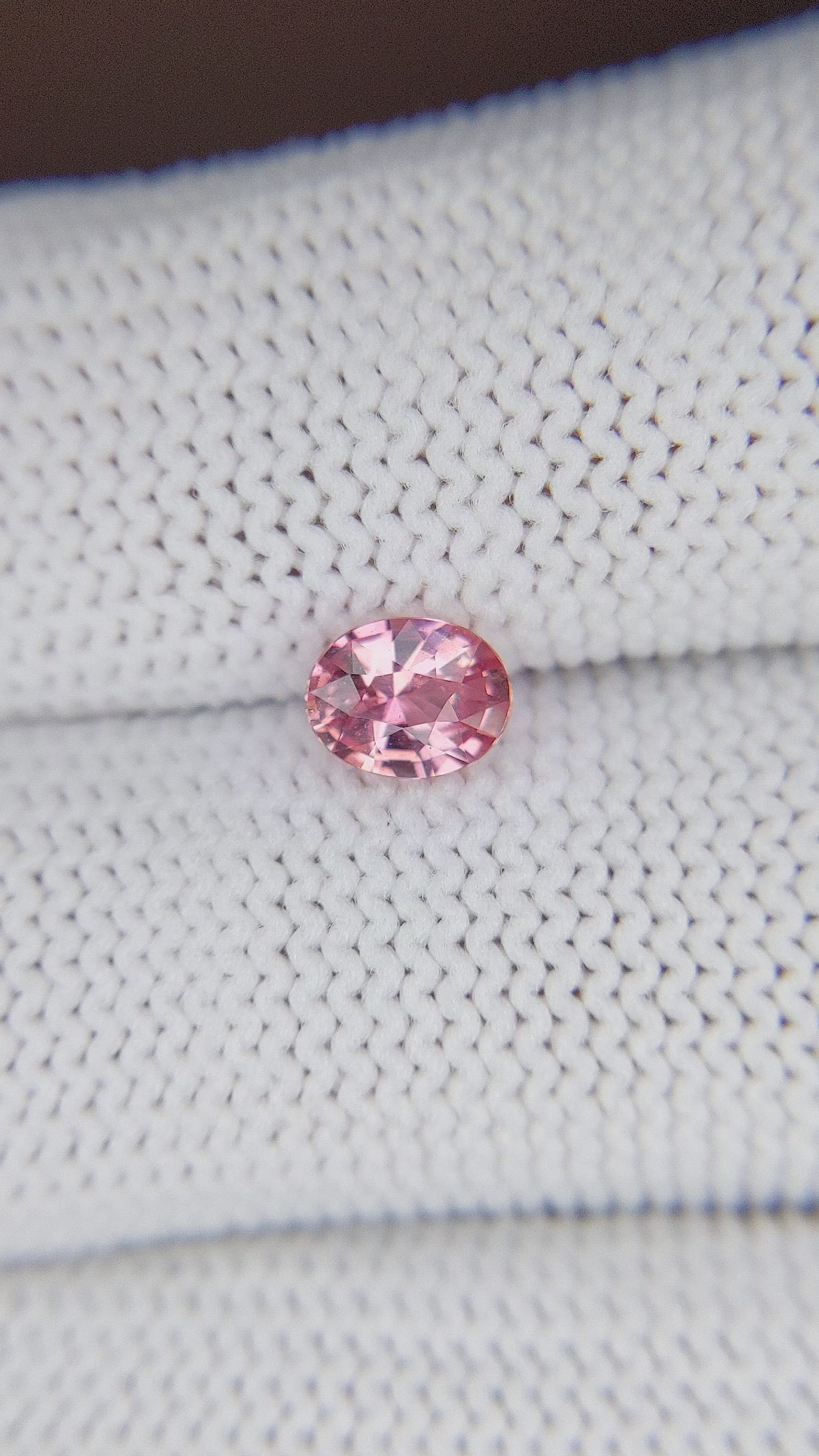 0.80 Ct. Pink Sapphire from Madagascar Size Video