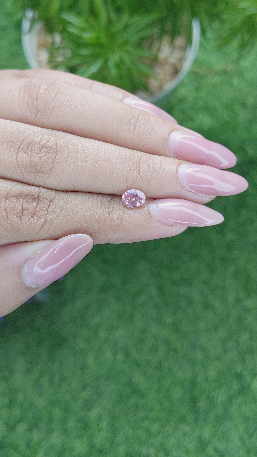 0.80 Ct. Pink Sapphire from Madagascar Size Video