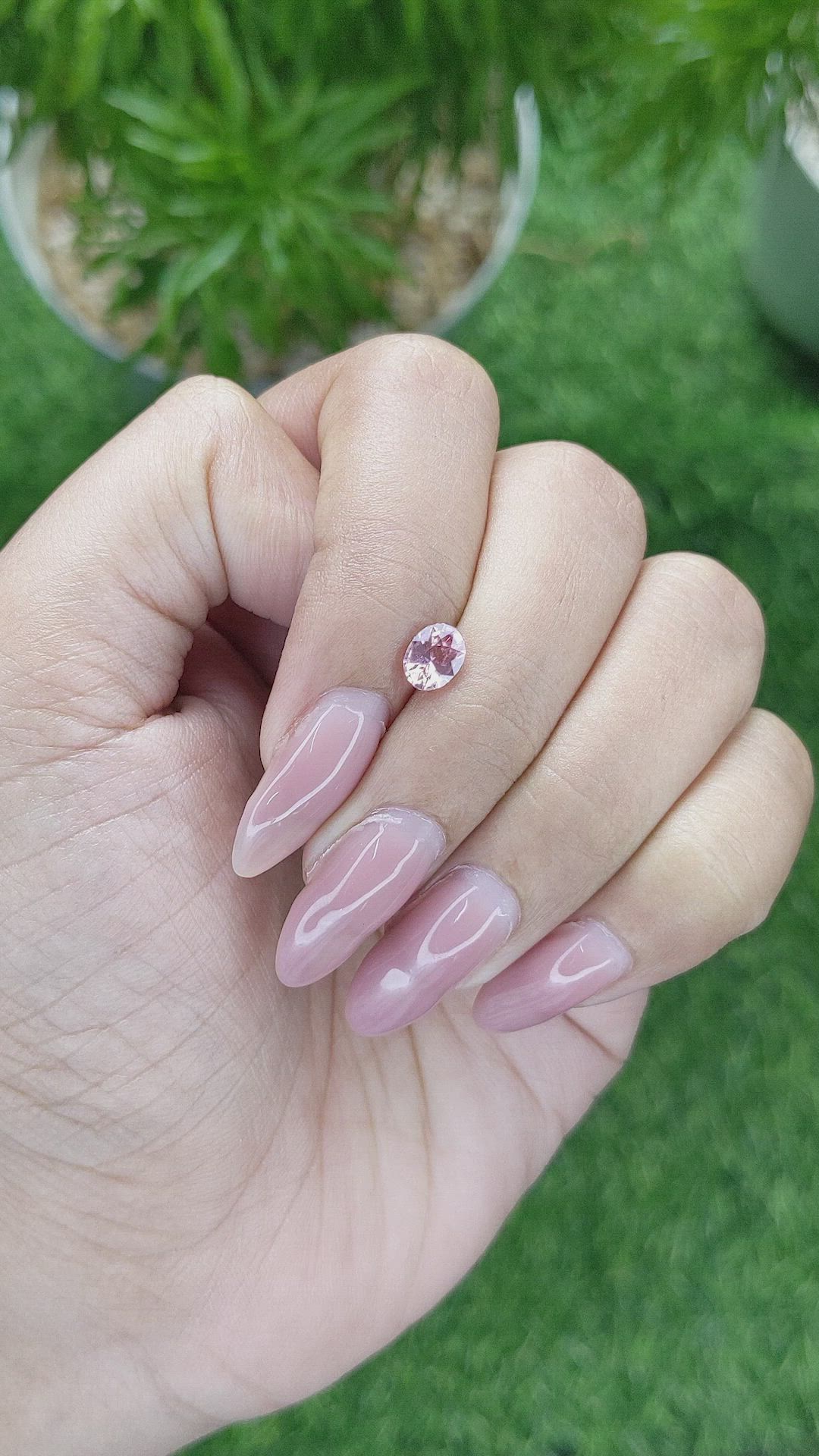 0.80 Ct. Pink Sapphire from Madagascar Size Video