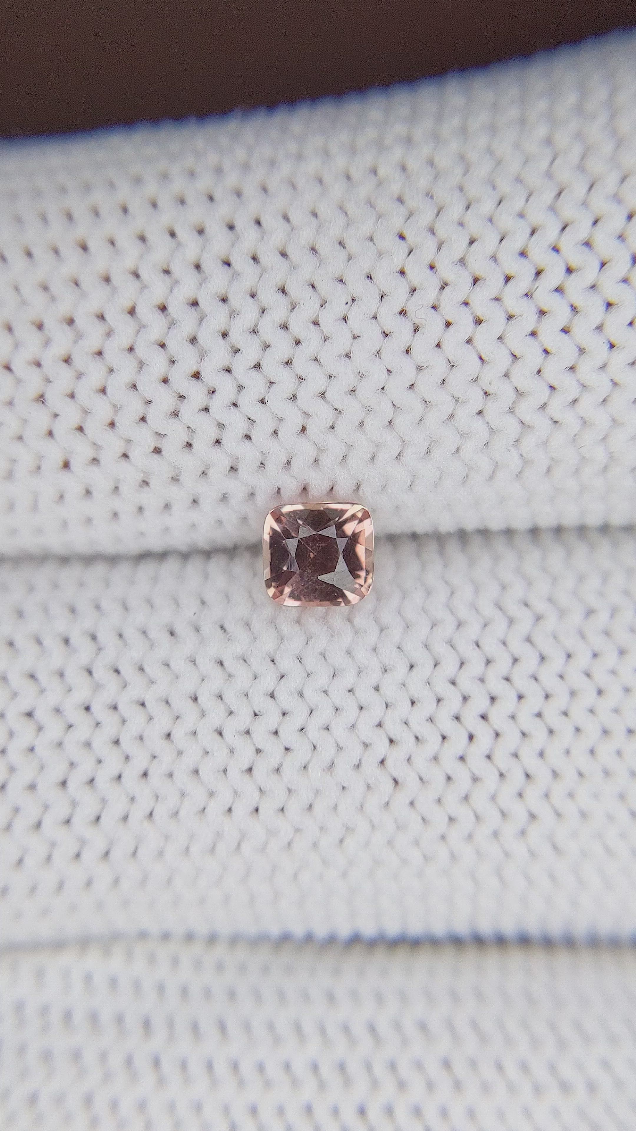 0.60 Ct. Pinkish Brown Sapphire from Madagascar Size Video