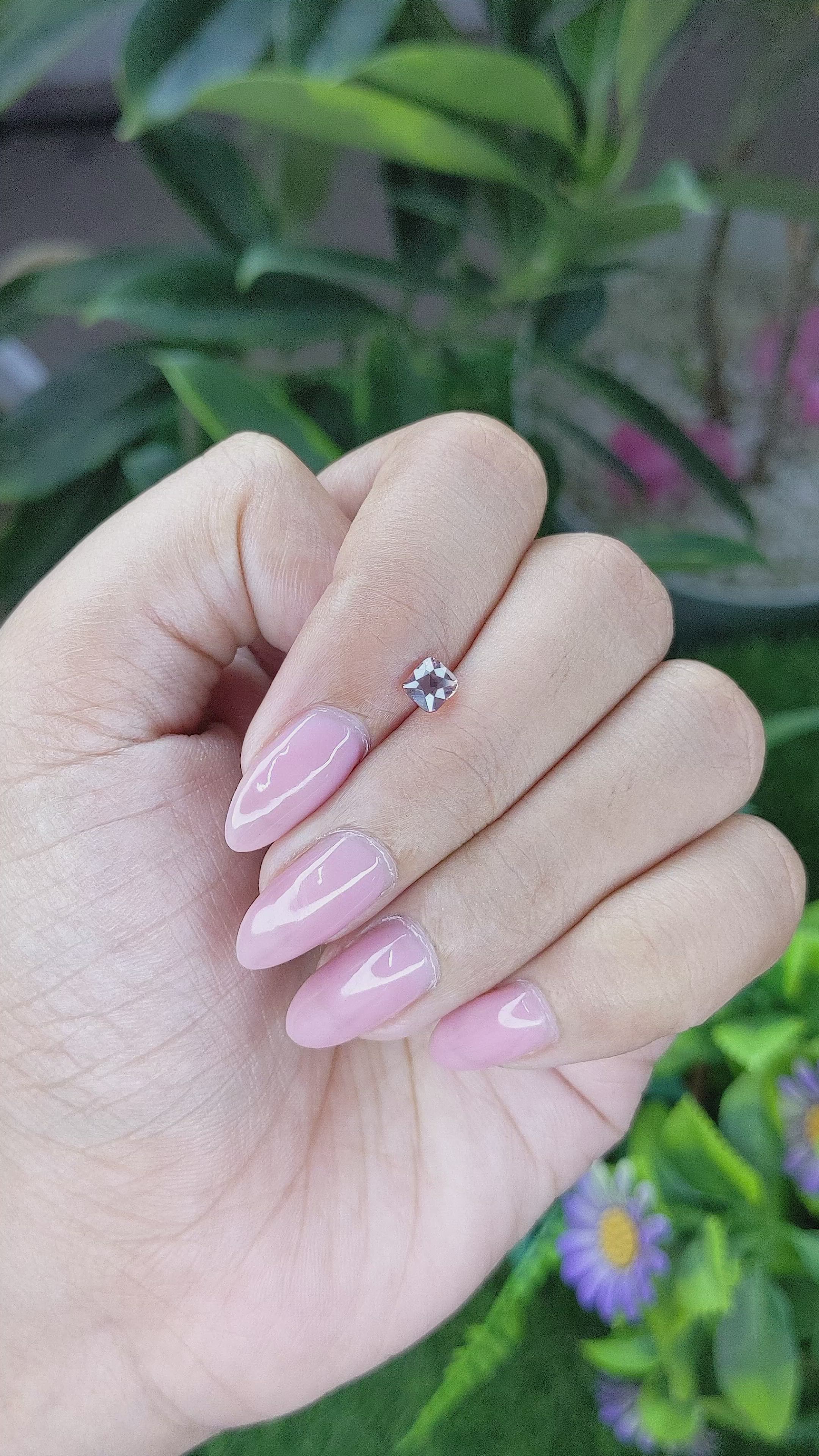 0.60 Ct. Pinkish Brown Sapphire from Madagascar Size Video