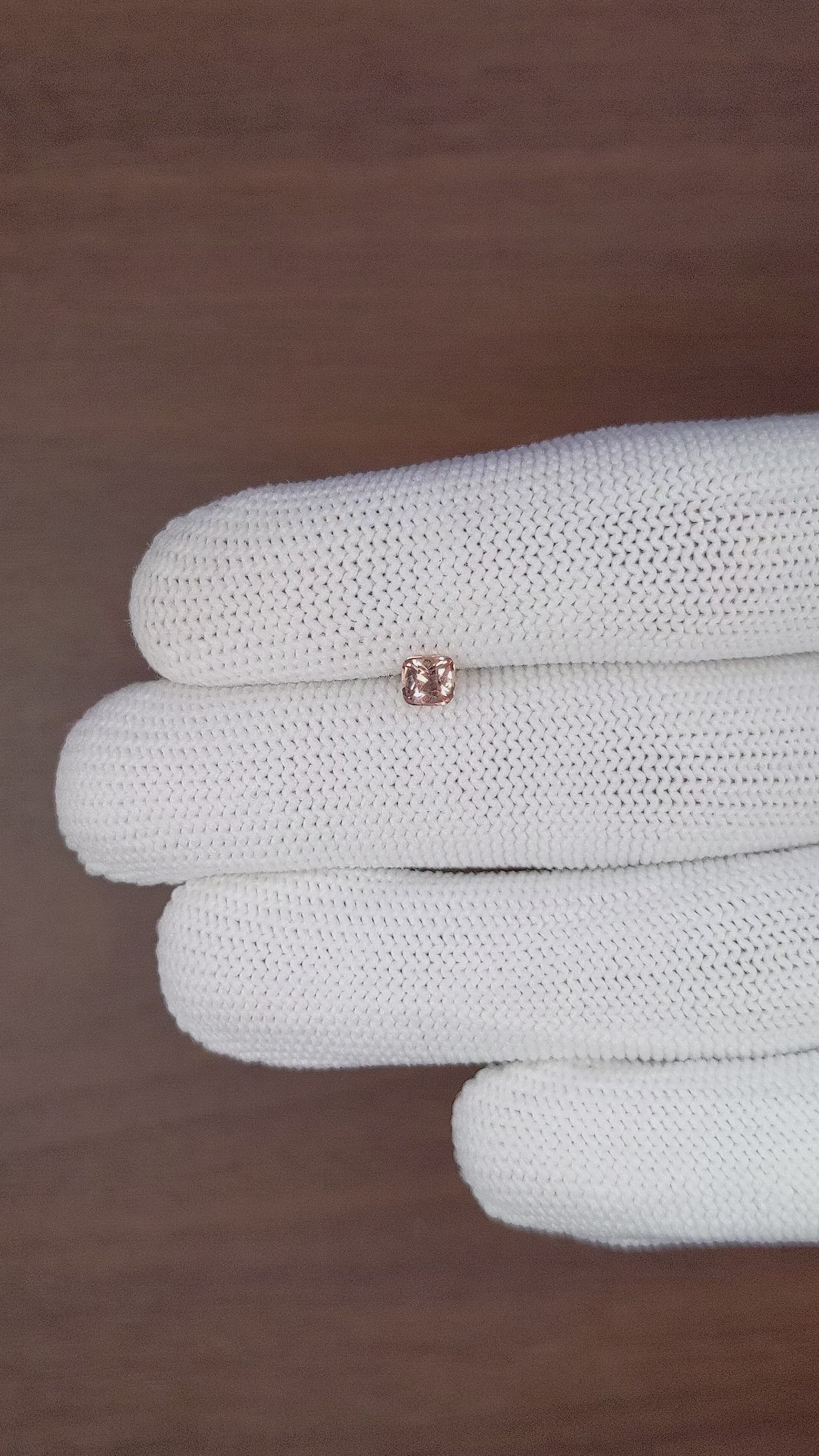 0.60 Ct. Pinkish Brown Sapphire from Madagascar Size Video