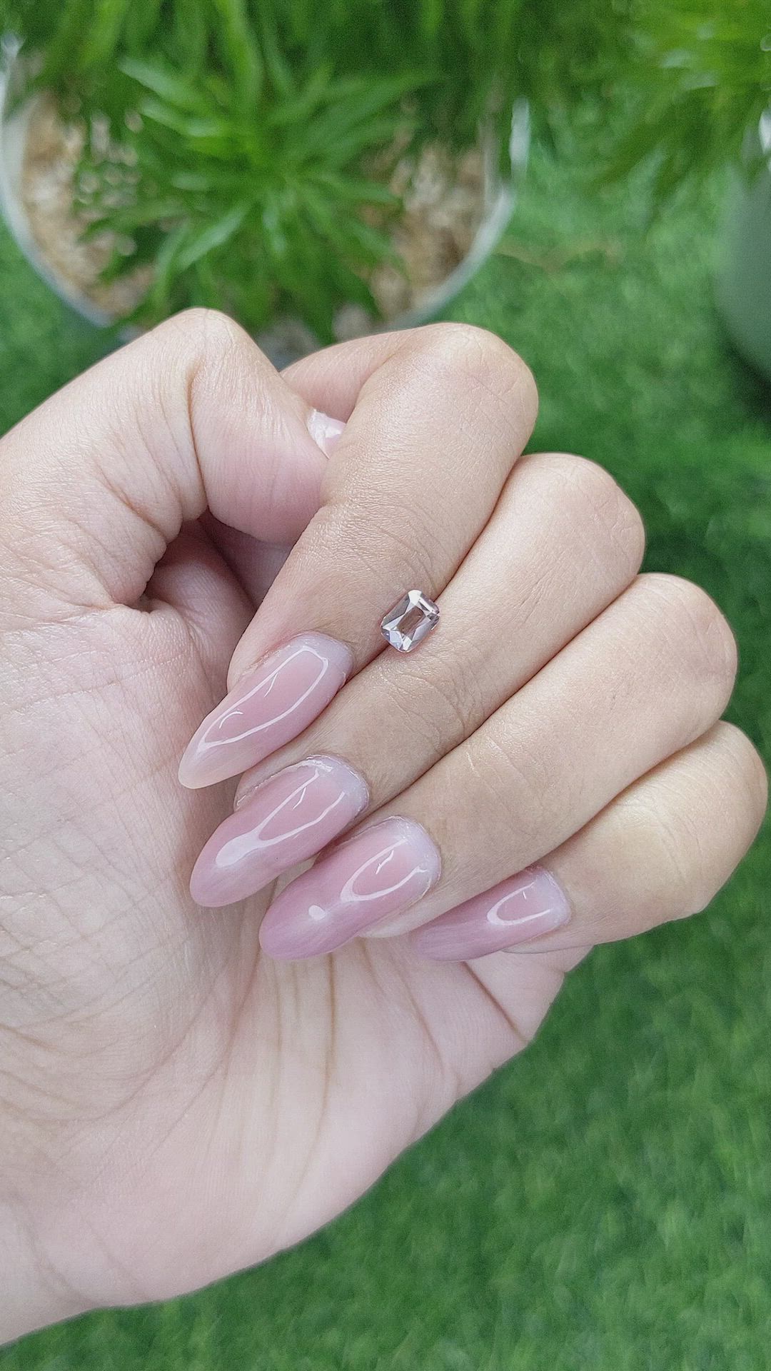 0.59 Ct. Peach Sapphire from Madagascar Size Video