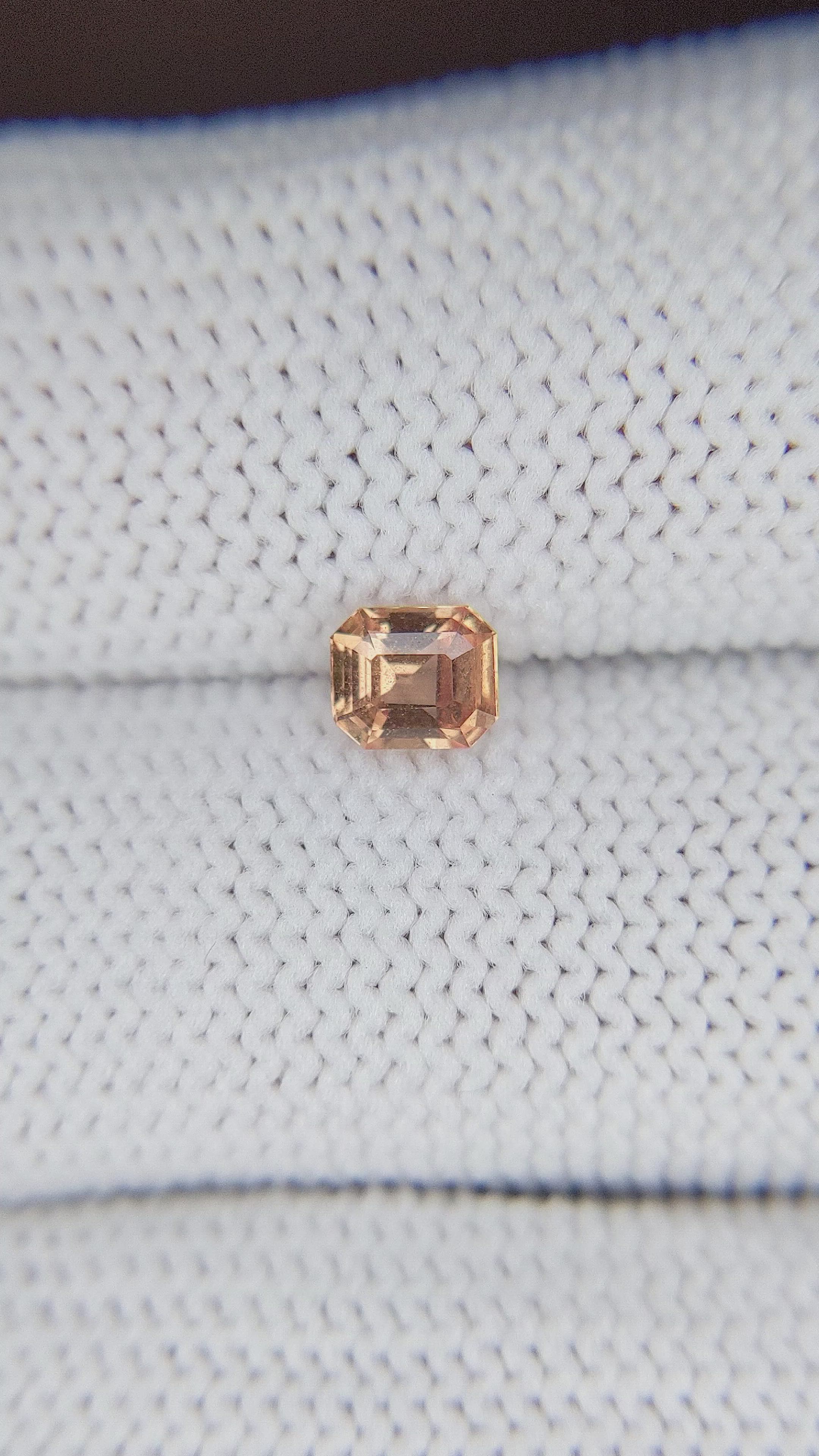 0.55 Ct. Padparadscha Sapphire from Madagascar Size Video