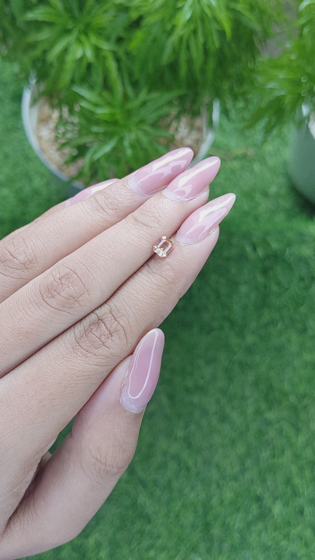 0.55 Ct. Padparadscha Sapphire from Madagascar Size Video