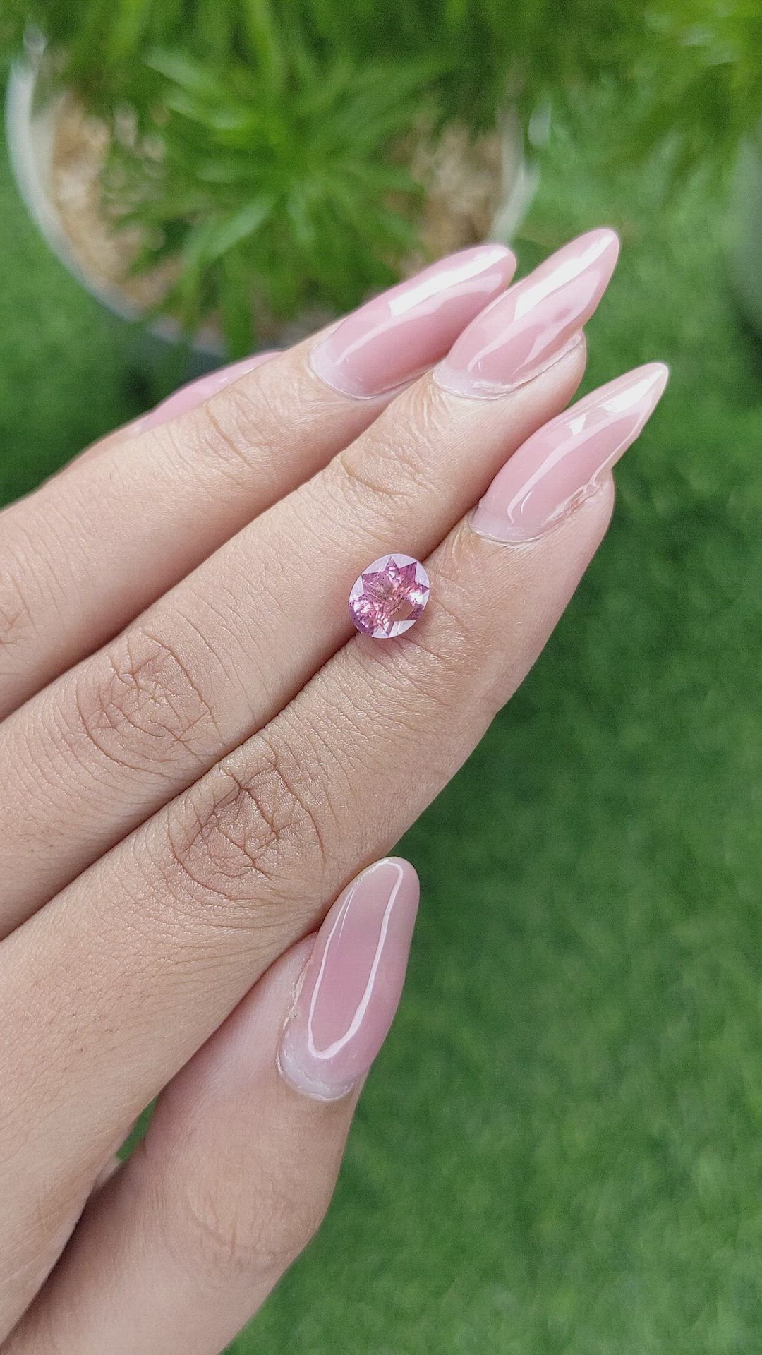 2.02 Ct. Pink Sapphire from Madagascar Size Video