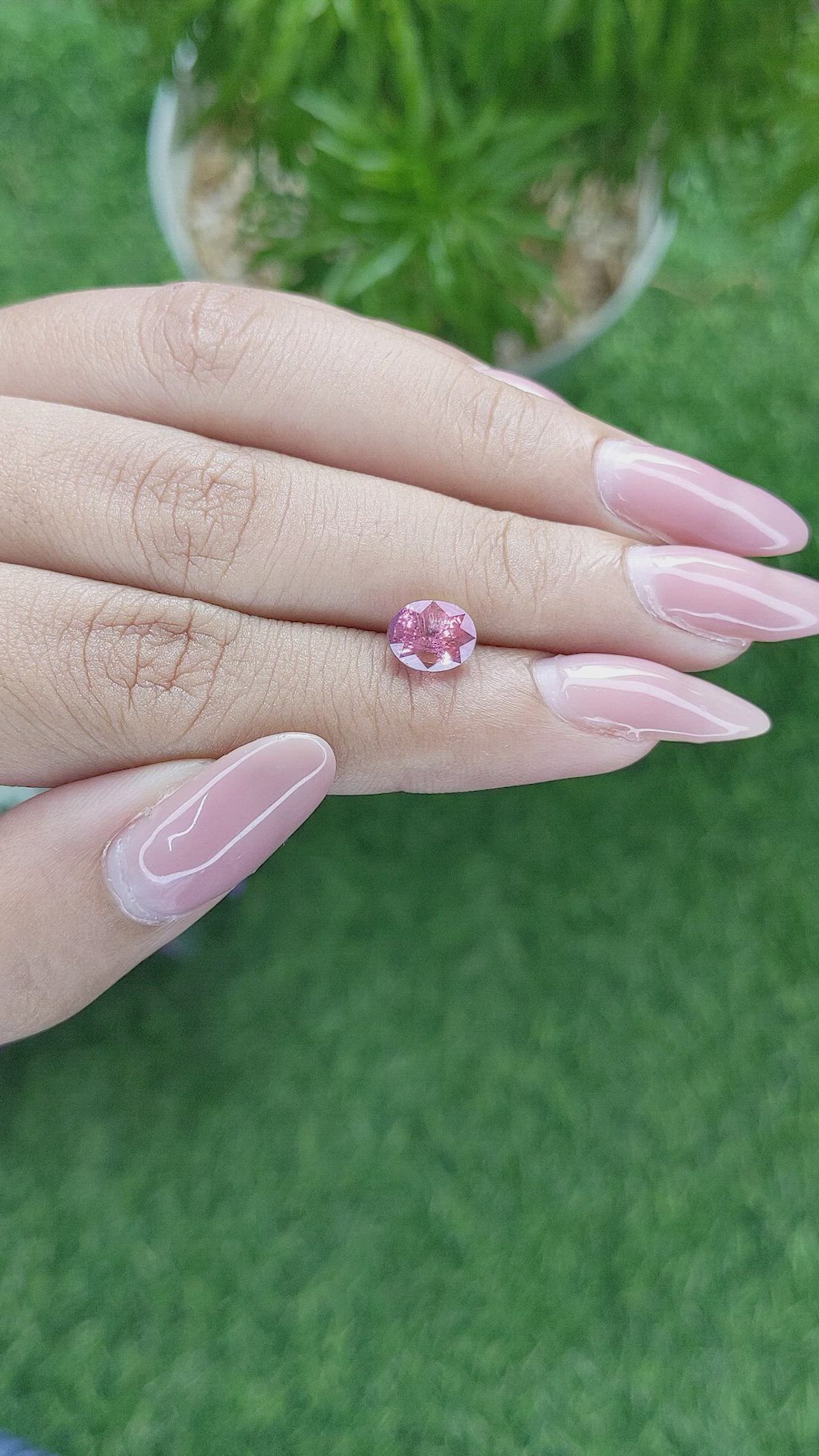 2.02 Ct. Pink Sapphire from Madagascar Size Video