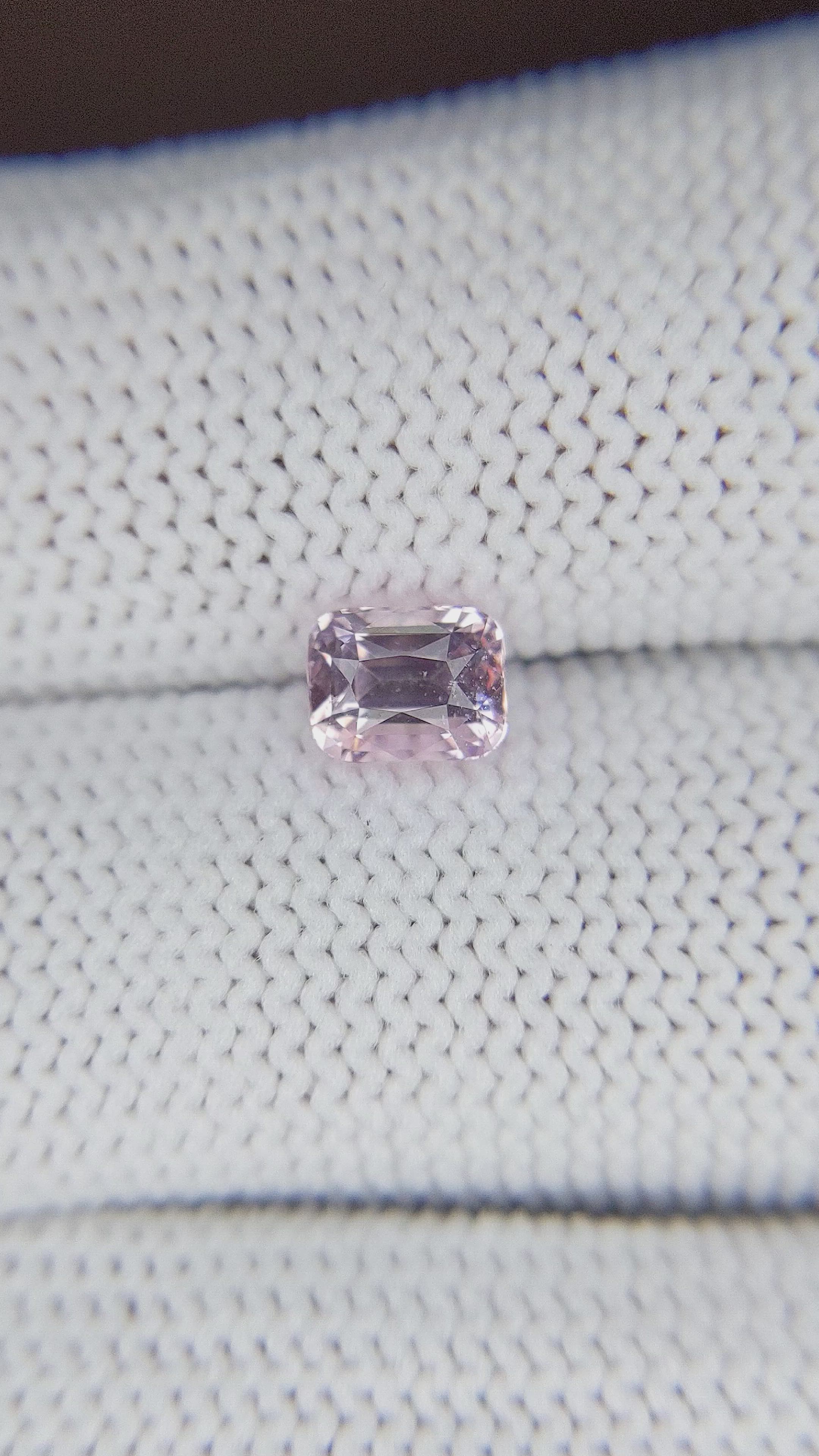 1.17 Ct. Purplish Pink Sapphire from Madagascar Size Video