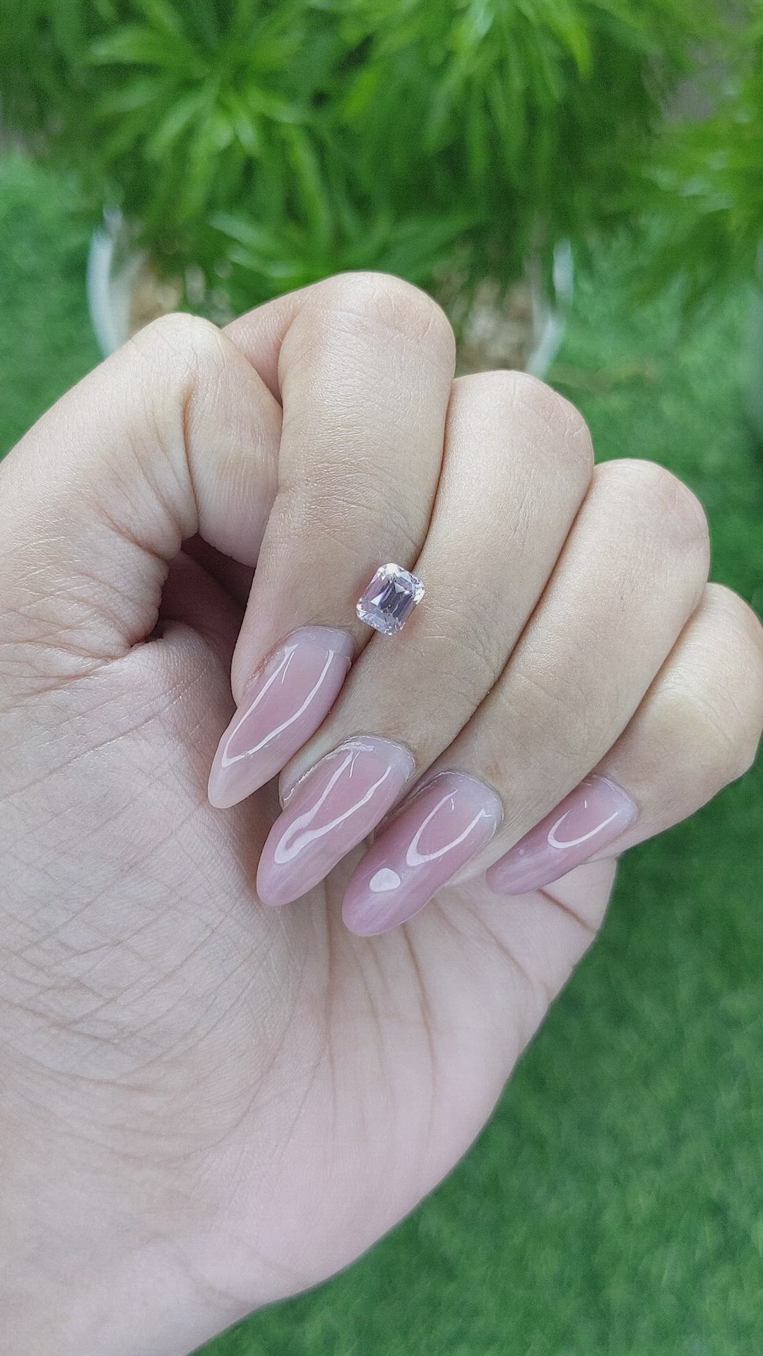 1.17 Ct. Purplish Pink Sapphire from Madagascar Size Video