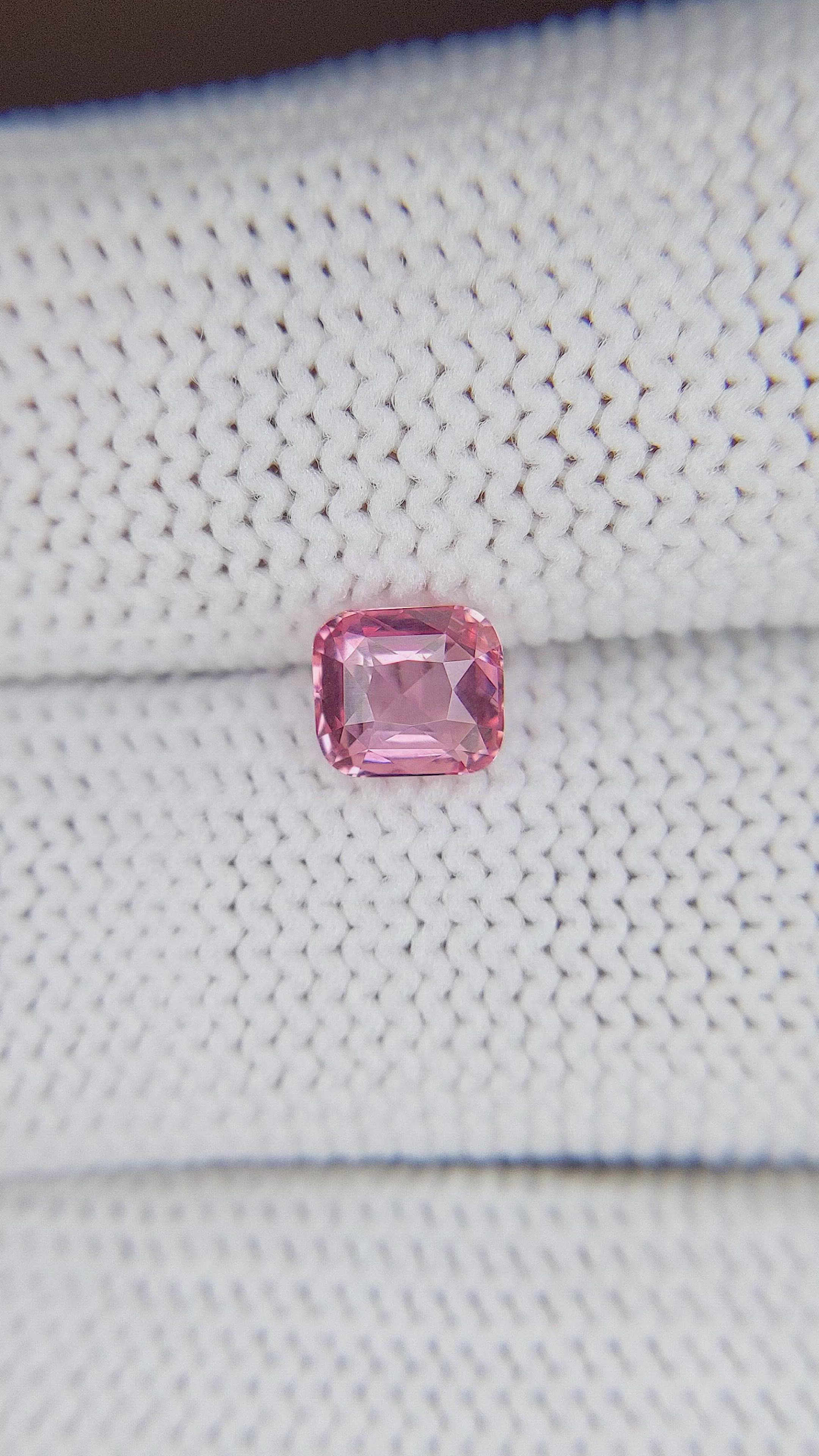 1.02 Ct. Pink Sapphire from Madagascar Size Video