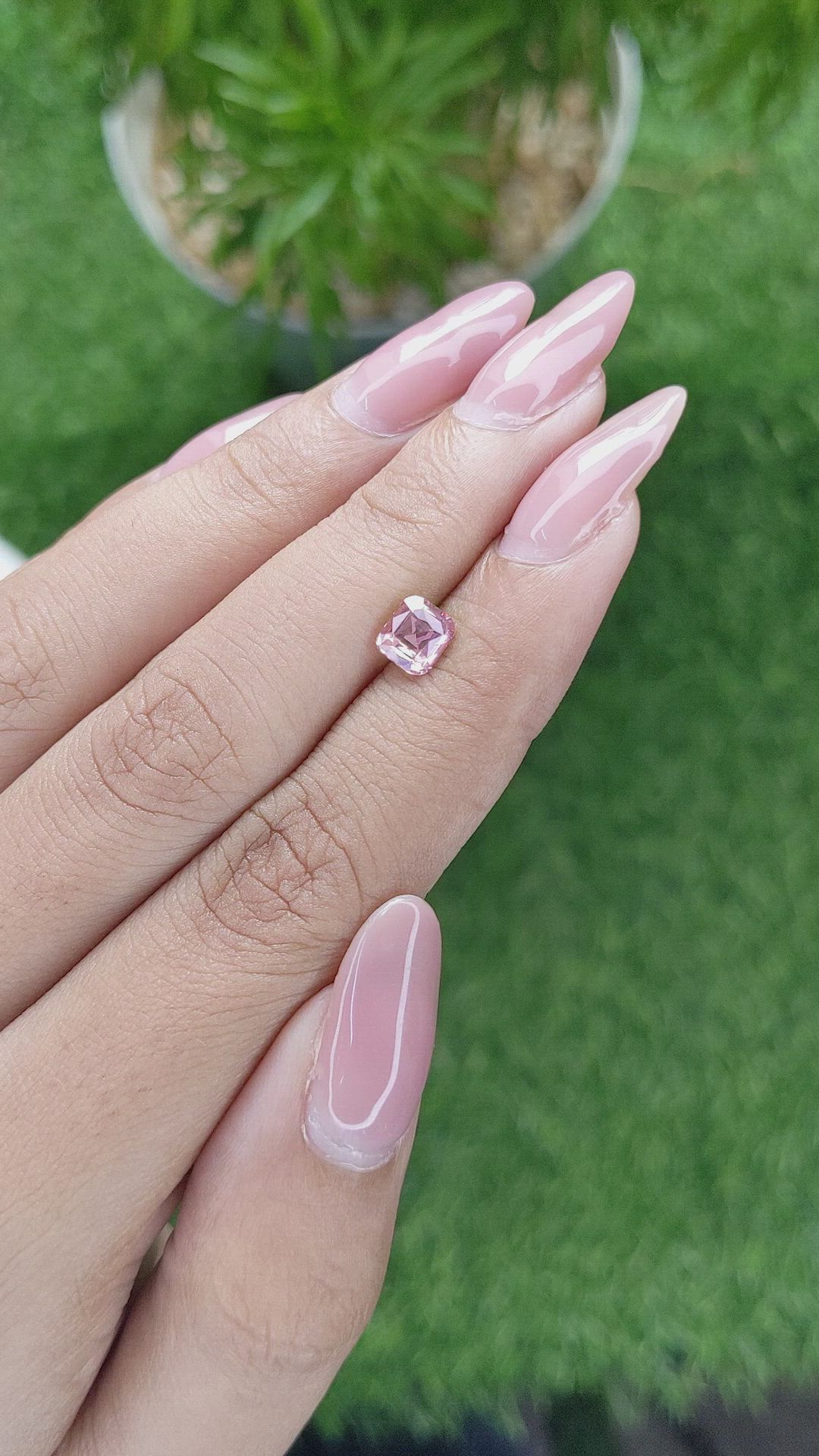 1.02 Ct. Pink Sapphire from Madagascar Size Video
