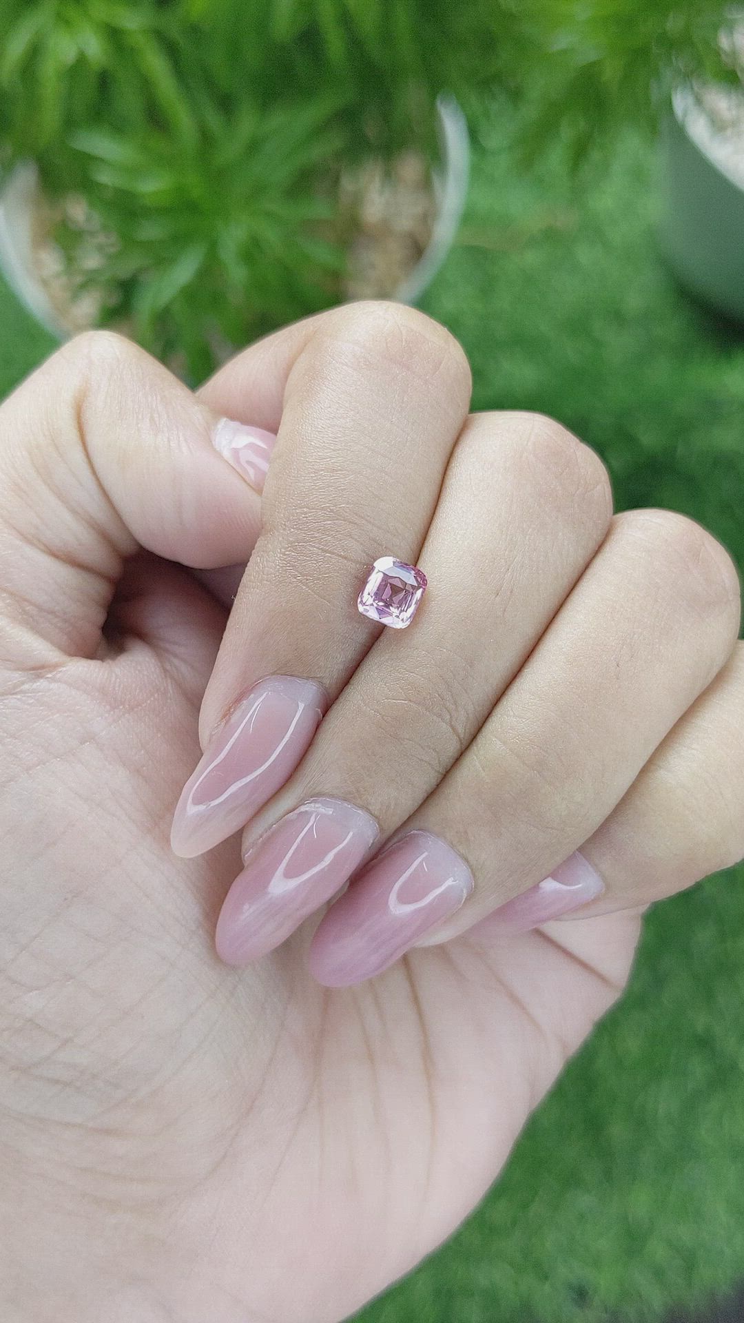 1.02 Ct. Pink Sapphire from Madagascar Size Video