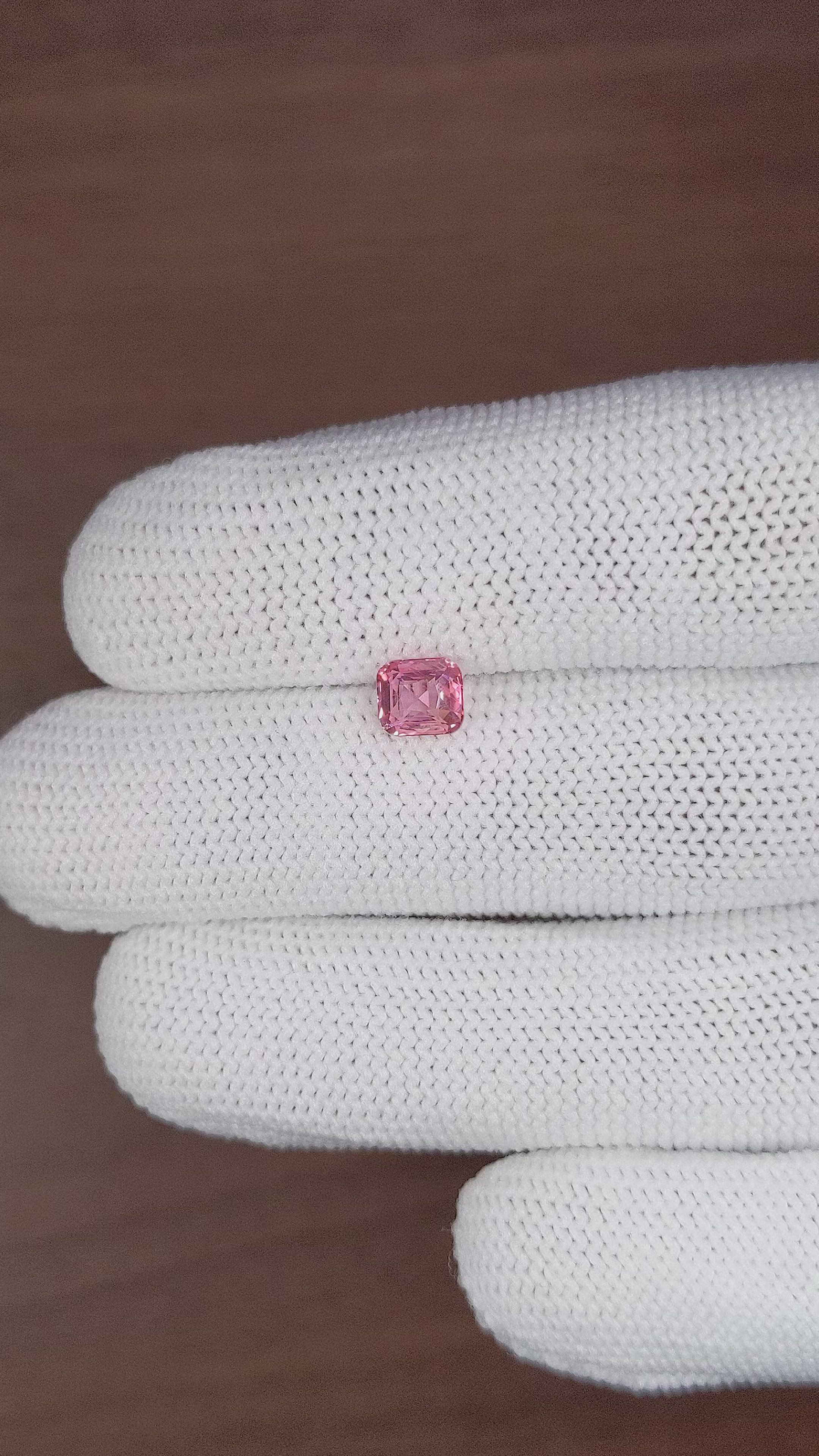 1.02 Ct. Pink Sapphire from Madagascar Size Video