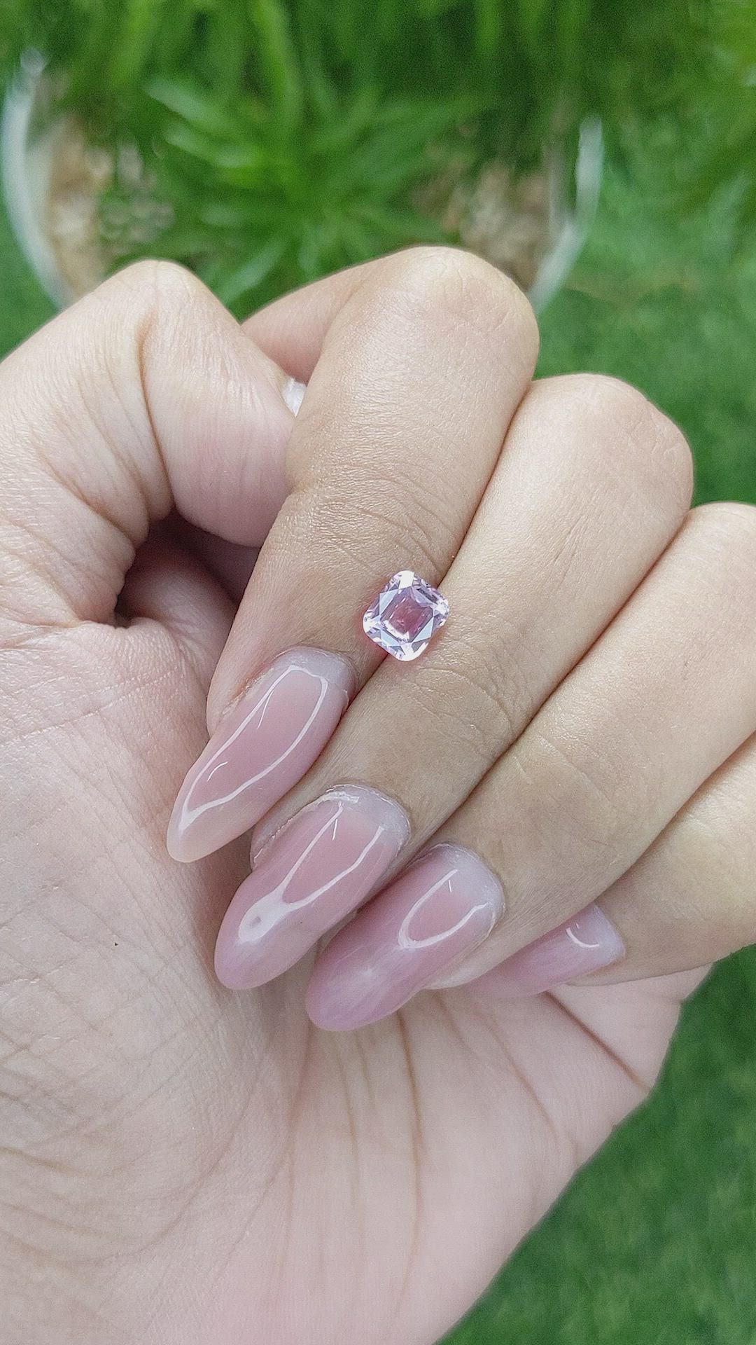 1.04 Ct. Pink Sapphire from Madagascar Size Video