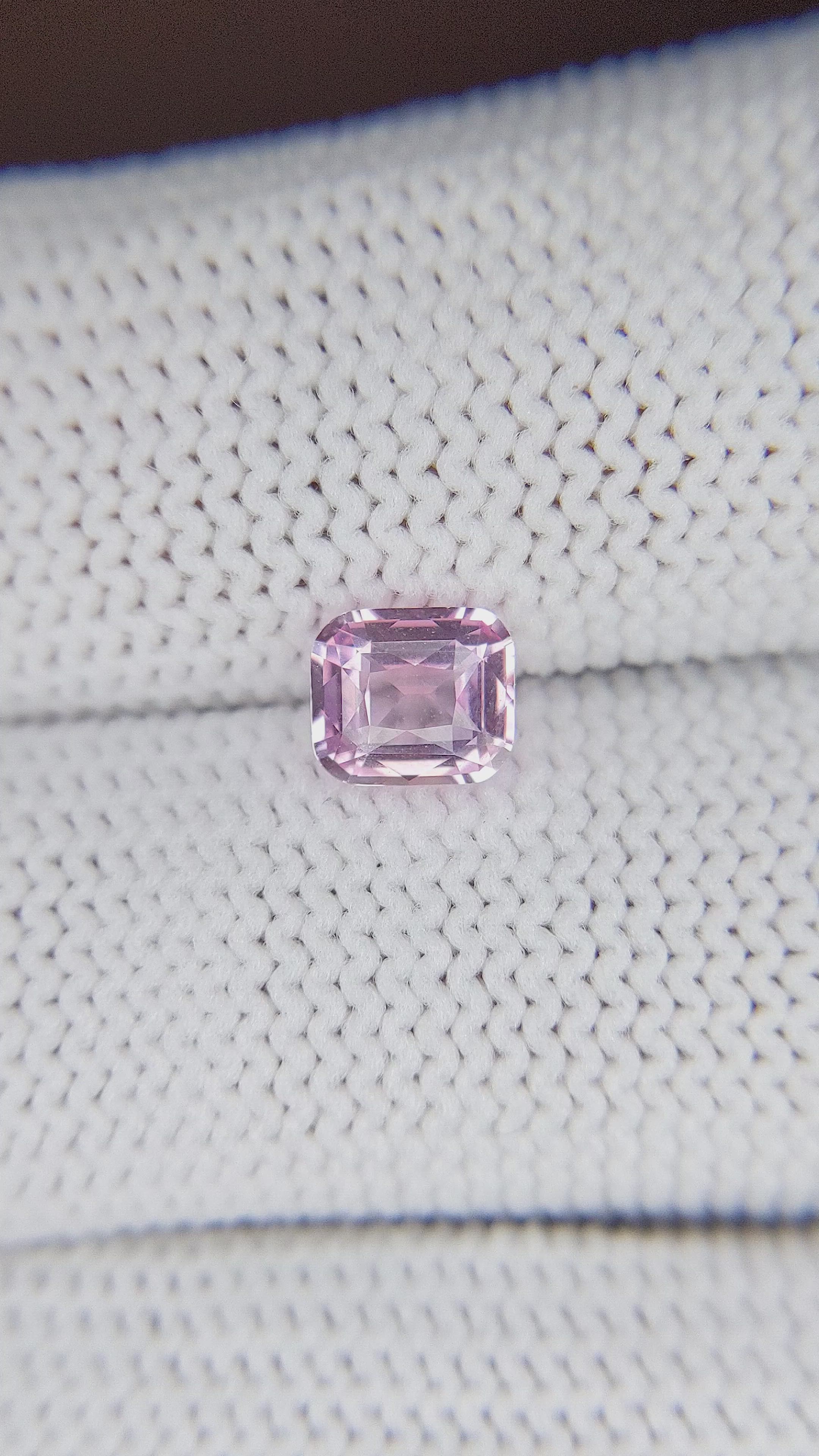 1.04 Ct. Pink Sapphire from Madagascar Size Video